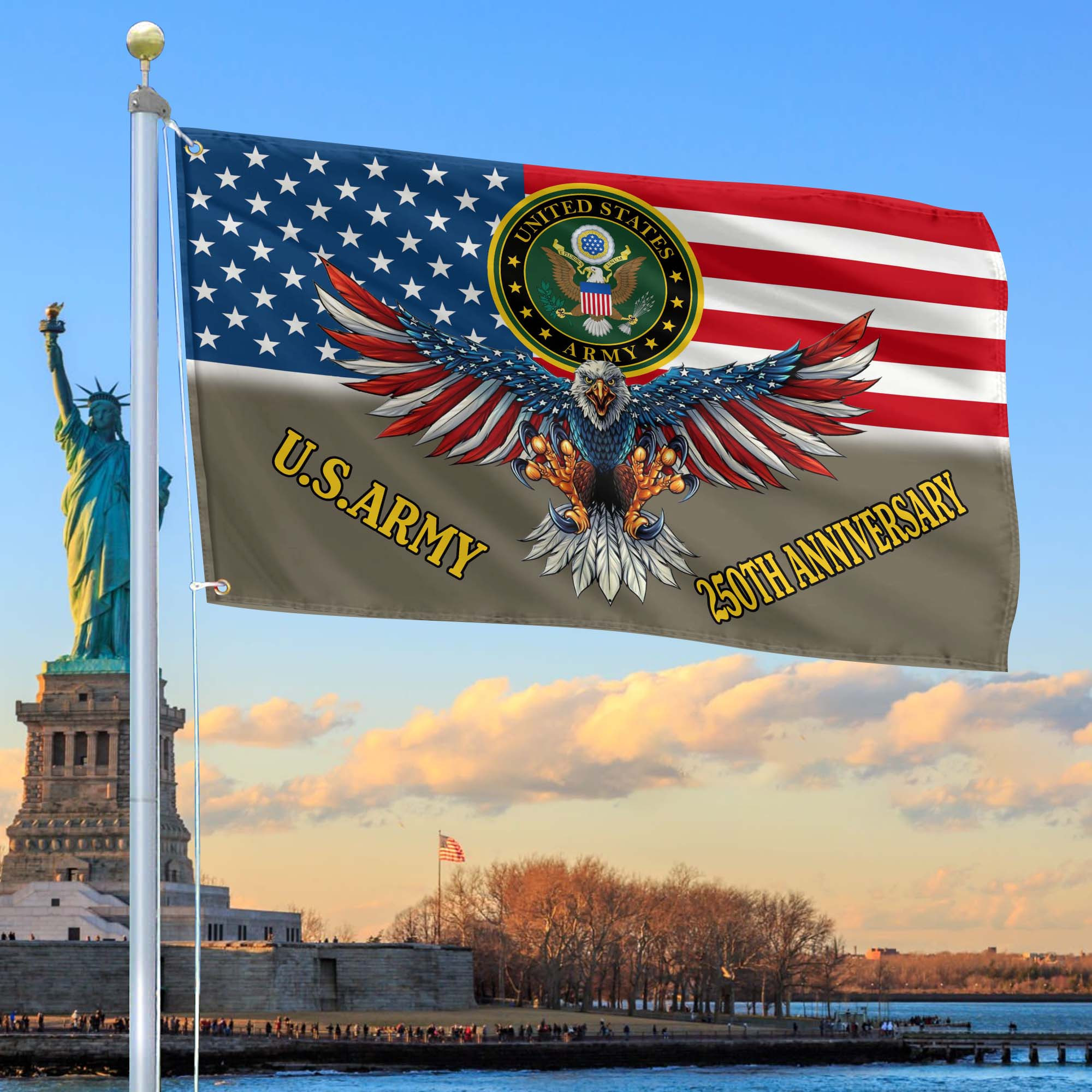 Premium 250th Anniversary Of The Army Grommet Flag VPVC120018, Gifts For Army Veteran, Best Gifts On Father’s Day, Veterans Day