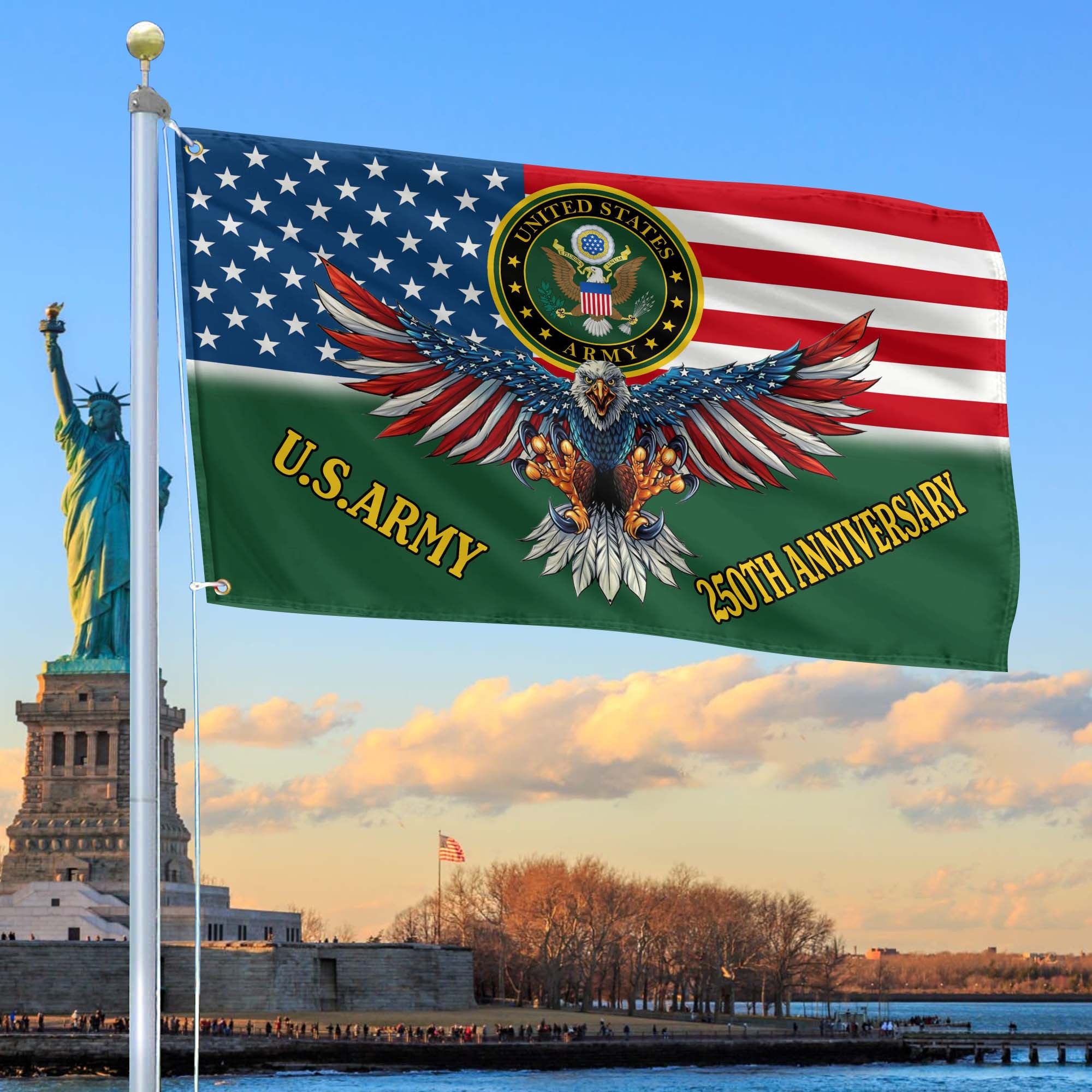 Premium 250th Anniversary Of The Army Grommet Flag VPVC120019, Gifts For Army Veteran, Best Gifts On Father’s Day, Veterans Day