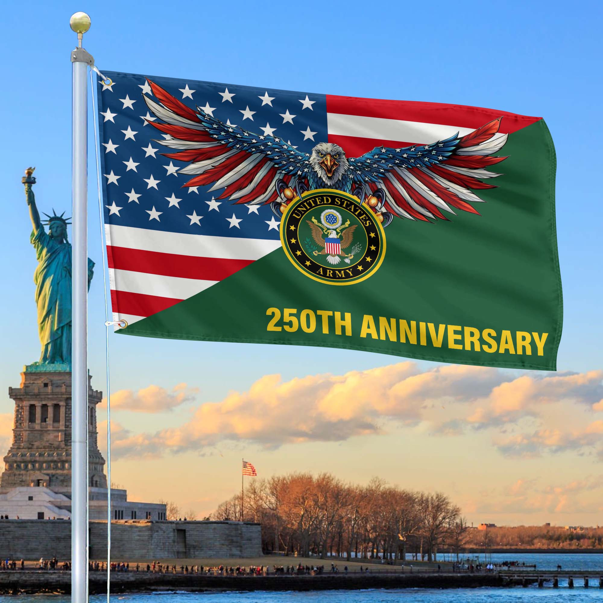 Premium 250th Anniversary Of The Army Grommet Flag VPVC120058, Gifts For Army Veteran, Best Gifts On Father’s Day, Veterans Day