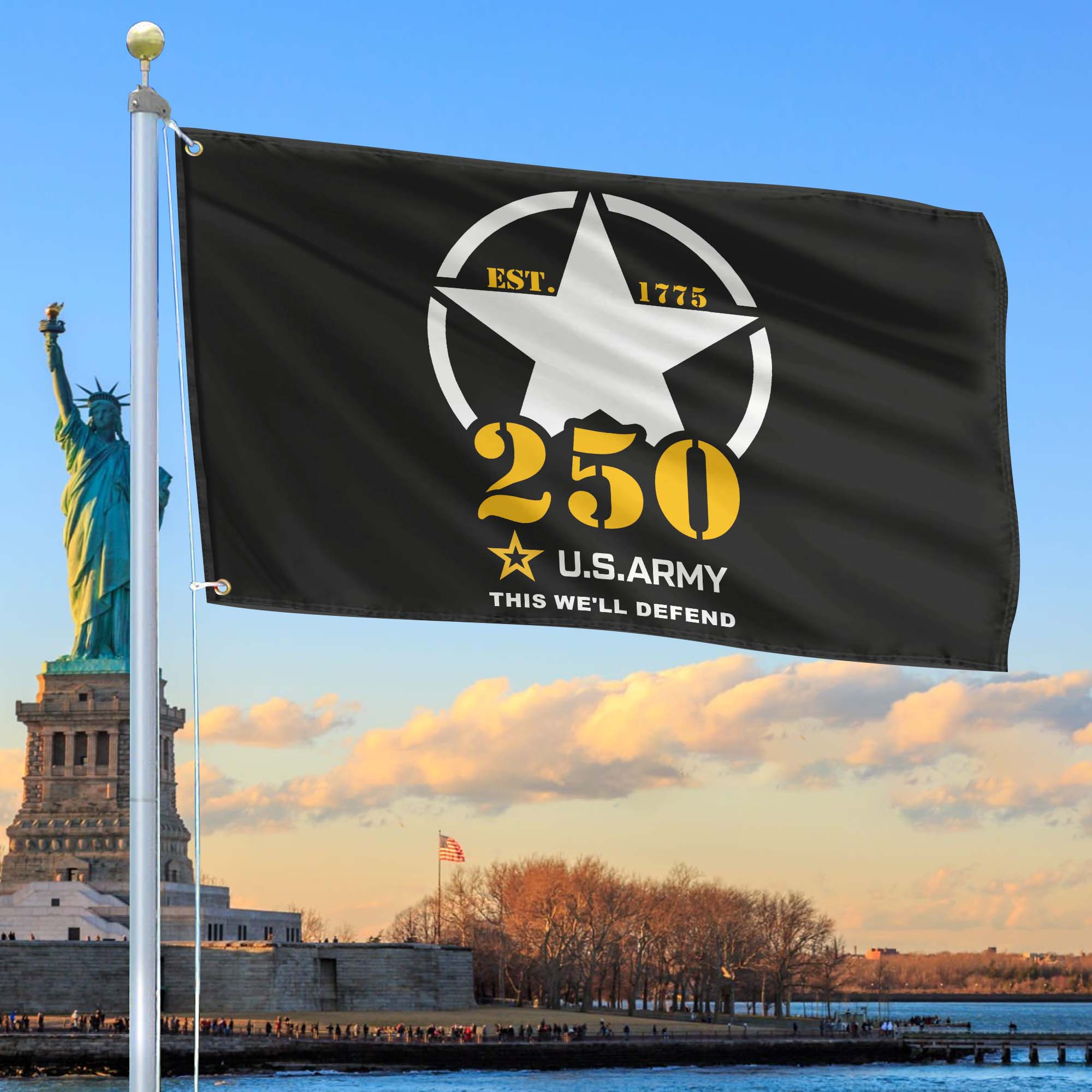 Premium 250th Anniversary Of The Army Grommet Flag VPVC120064, Gifts For Army Veteran, Best Gifts On Father’s Day, Veterans Day