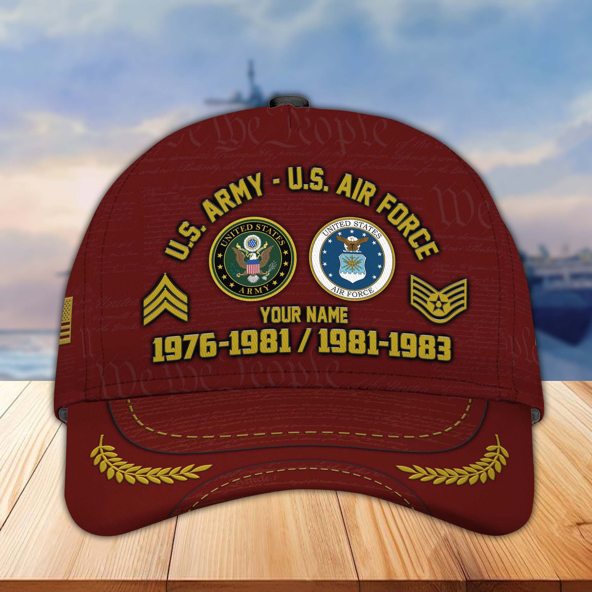 Premium US Veteran Custom Cap CPVC280710