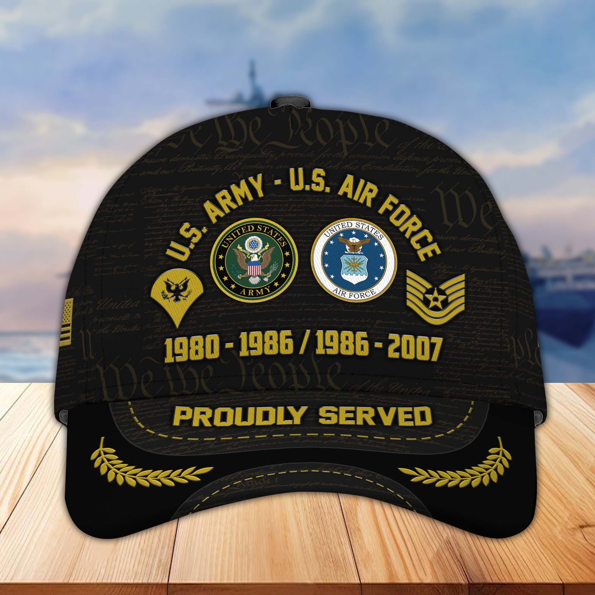 Premium US Veteran Custom Cap CPVC280711