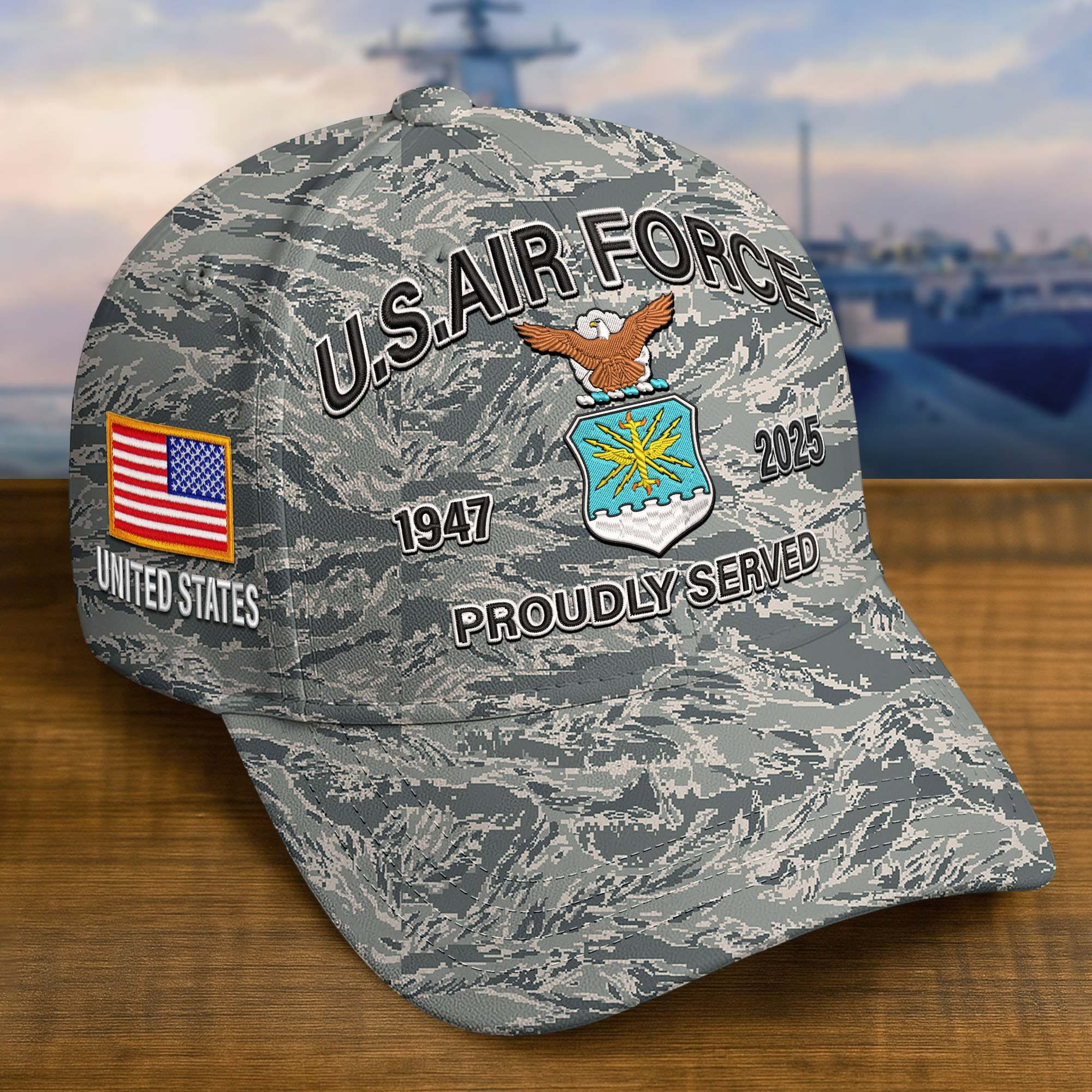 Premium Custom USAF Embroidered Hat VPVC308208, Gifts For Air Force Veteran, Gifts On Father’s Day, Veterans Day