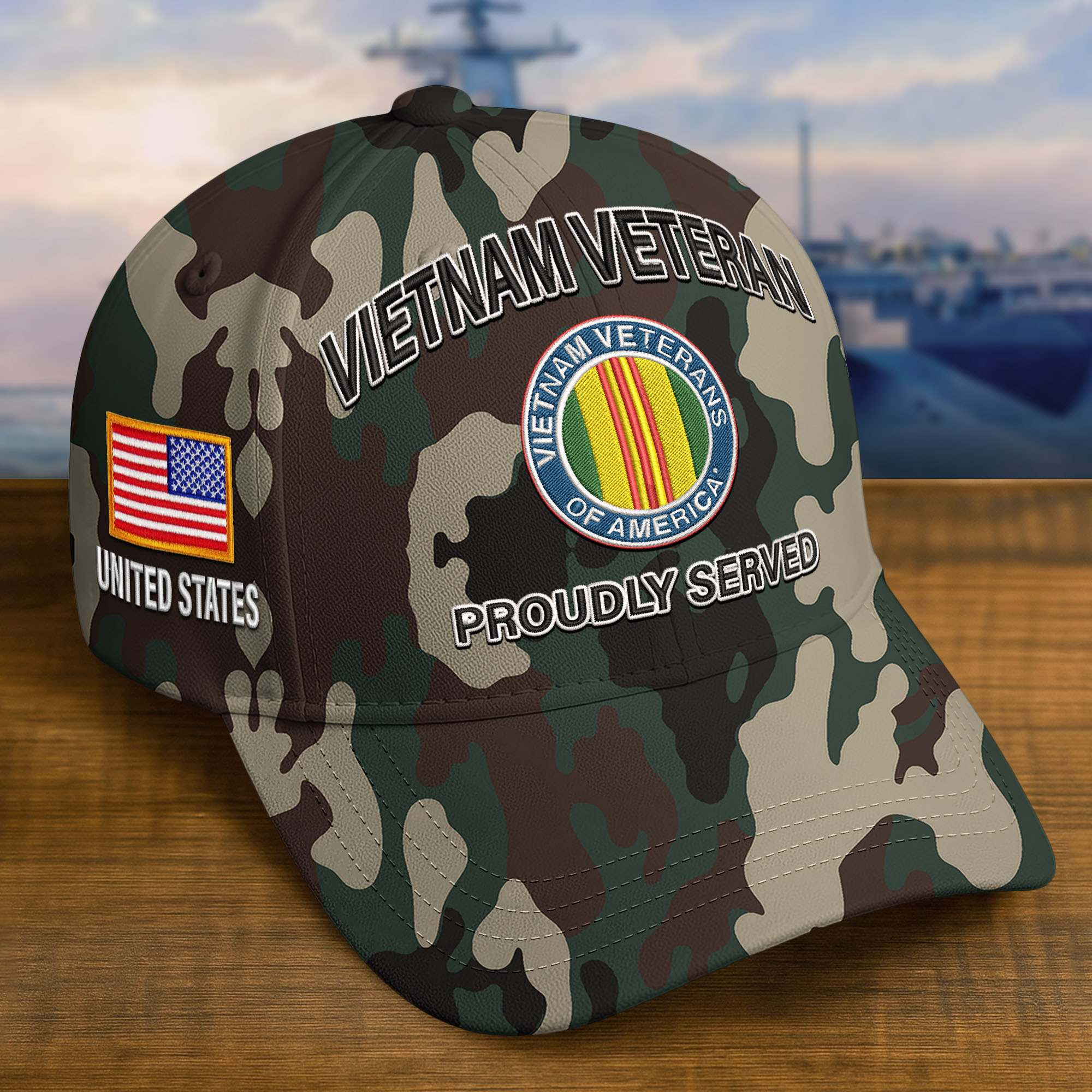 Premium Custom Vietnam Veteran Embroidered Hat VPVC308211, Gifts For Vietnam Veteran, Gifts On Father’s Day, Veterans Day