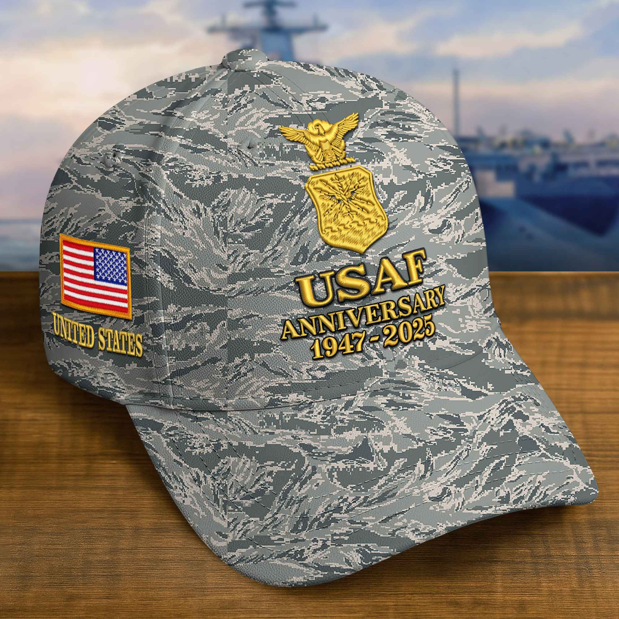 Premium Custom USAF Embroidered Hat VPVC308308, Gifts For Air Force Veteran, Gifts On Father’s Day, Veterans Day
