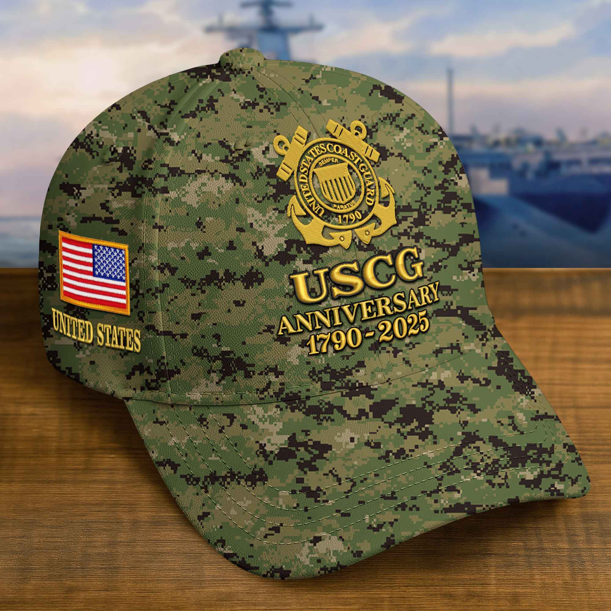 Premium Custom USCG Embroidered Hat VPVC308309, Gifts For Coast Guard Veteran, Gifts On Father’s Day, Veterans Day