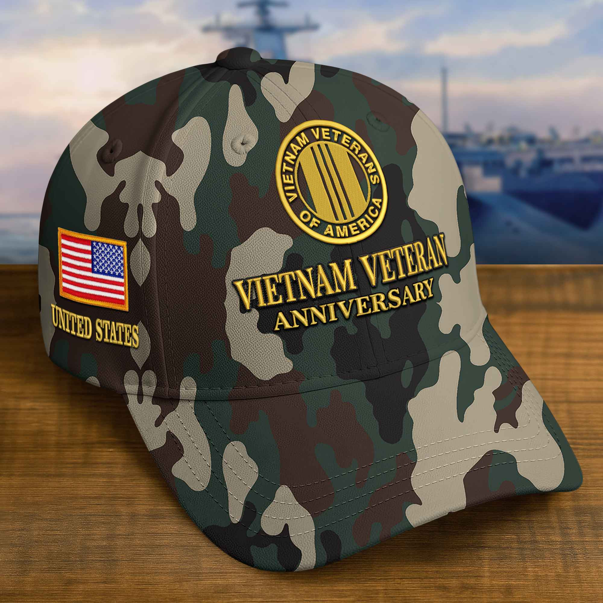 Premium Custom Vietnam Veteran Embroidered Hat VPVC308311, Gifts For Vietnam Veteran, Gifts On Father’s Day, Veterans Day
