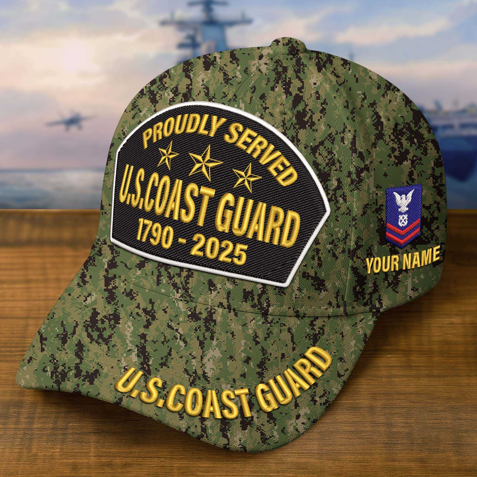 Premium Custom USCG Embroidered Hat VPVC308508, Gifts For Coast Guard Veteran, Gifts On Father’s Day, Veterans Day