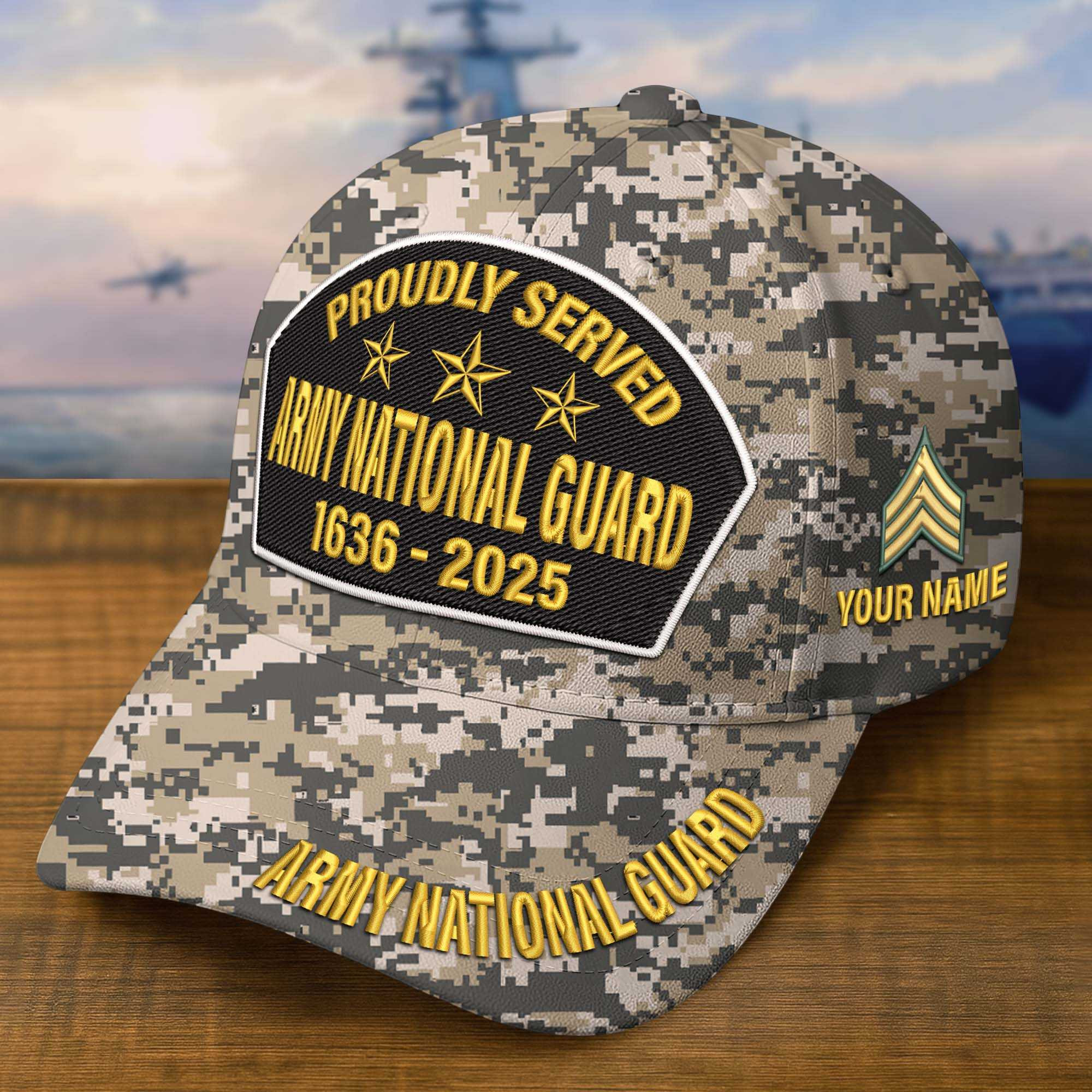 Premium Custom Army National Guard Embroidered Hat VPVC308511, Gifts For Army National Guard Veteran, Gifts On Father’s Day, Veterans Day