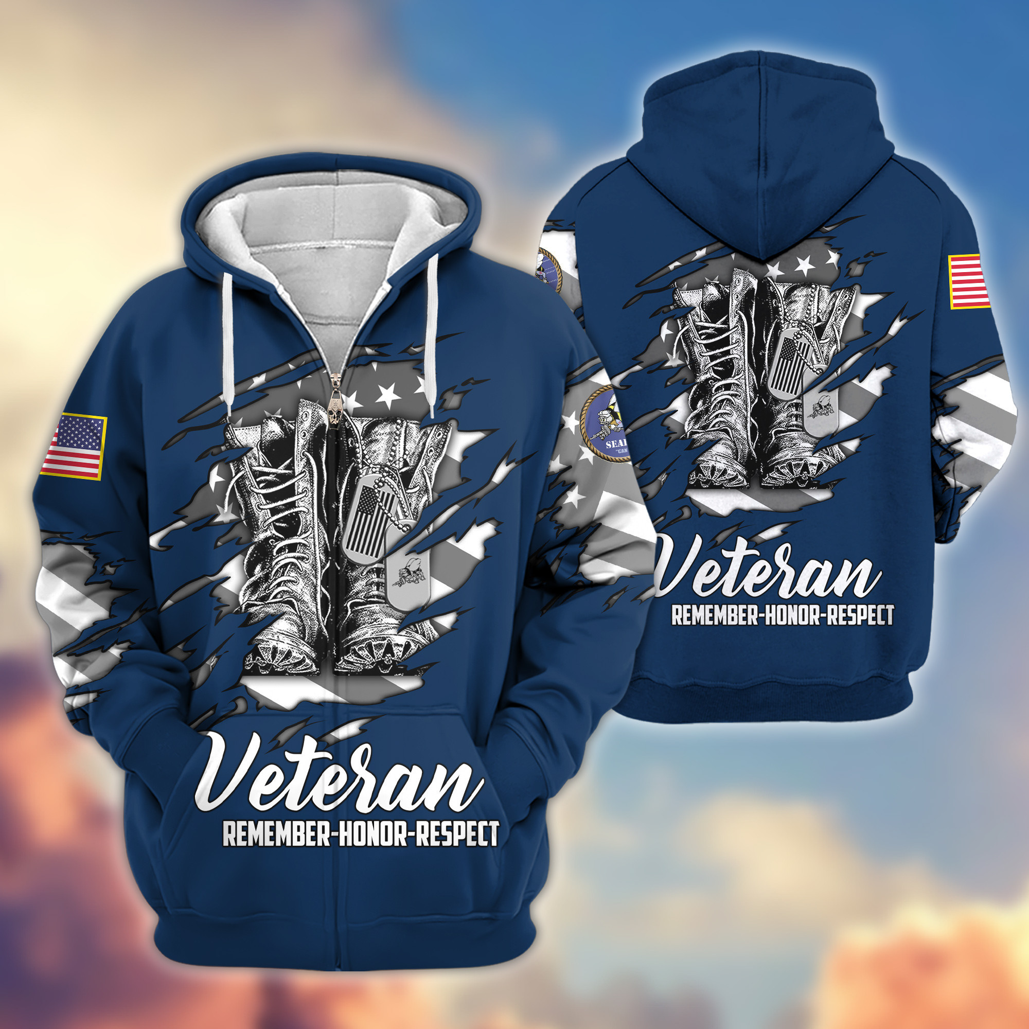 Premium US Seabees Zip Up Hoodie VPVC607609, Gifts For Seabees Veteran, Gifts On Father’s Day, Veterans Day