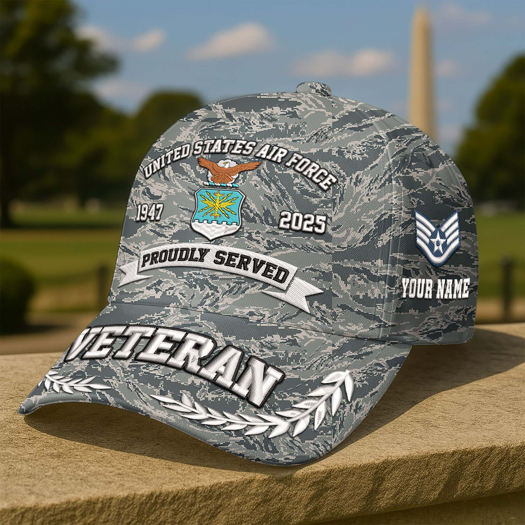 Premium Custom USAF Embroidered Hat VPVC308608, Gifts For Air Force Veteran, Gifts On Father’s Day, Veterans Day