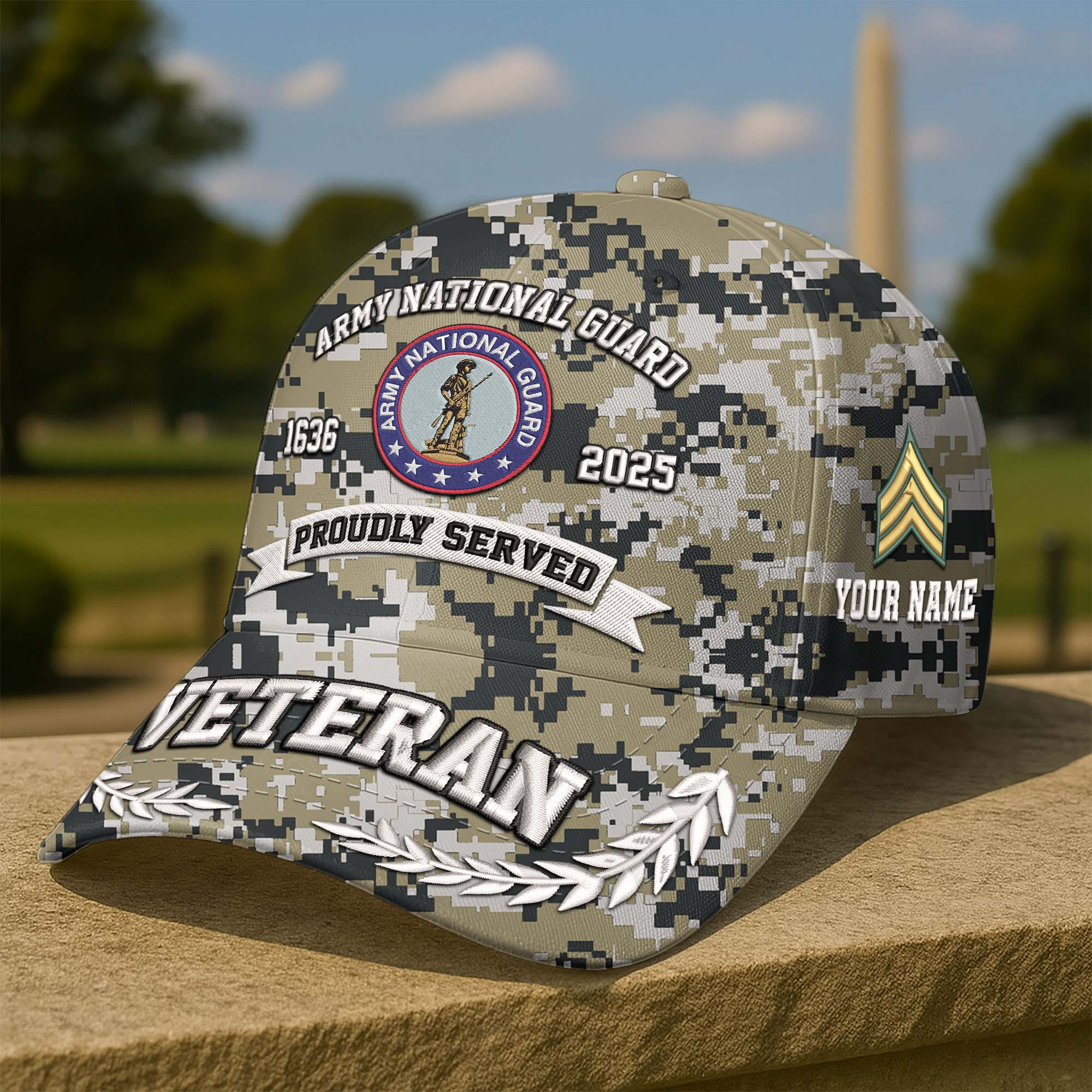 Premium Custom Army National Guard Embroidered Hat VPVC308612, Gifts For Army National Guard Veteran, Gifts On Father’s Day, Veterans Day