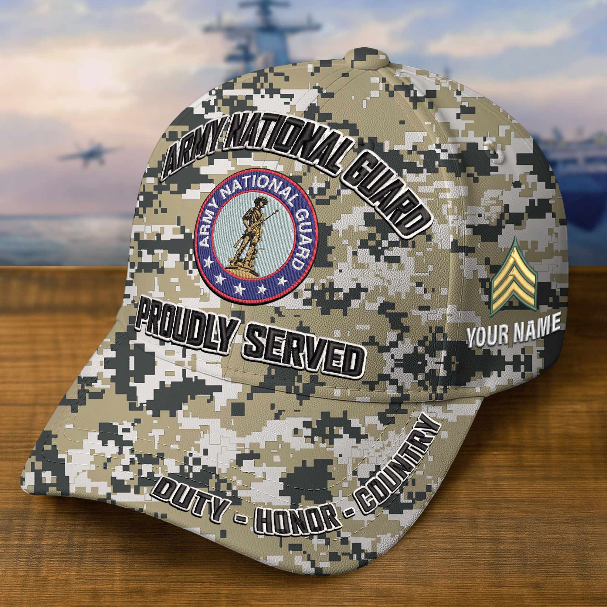 Premium Custom Army National Guard Embroidered Hat VPVC308712, Gifts For Army National Guard Veteran, Gifts On Father’s Day, Veterans Day