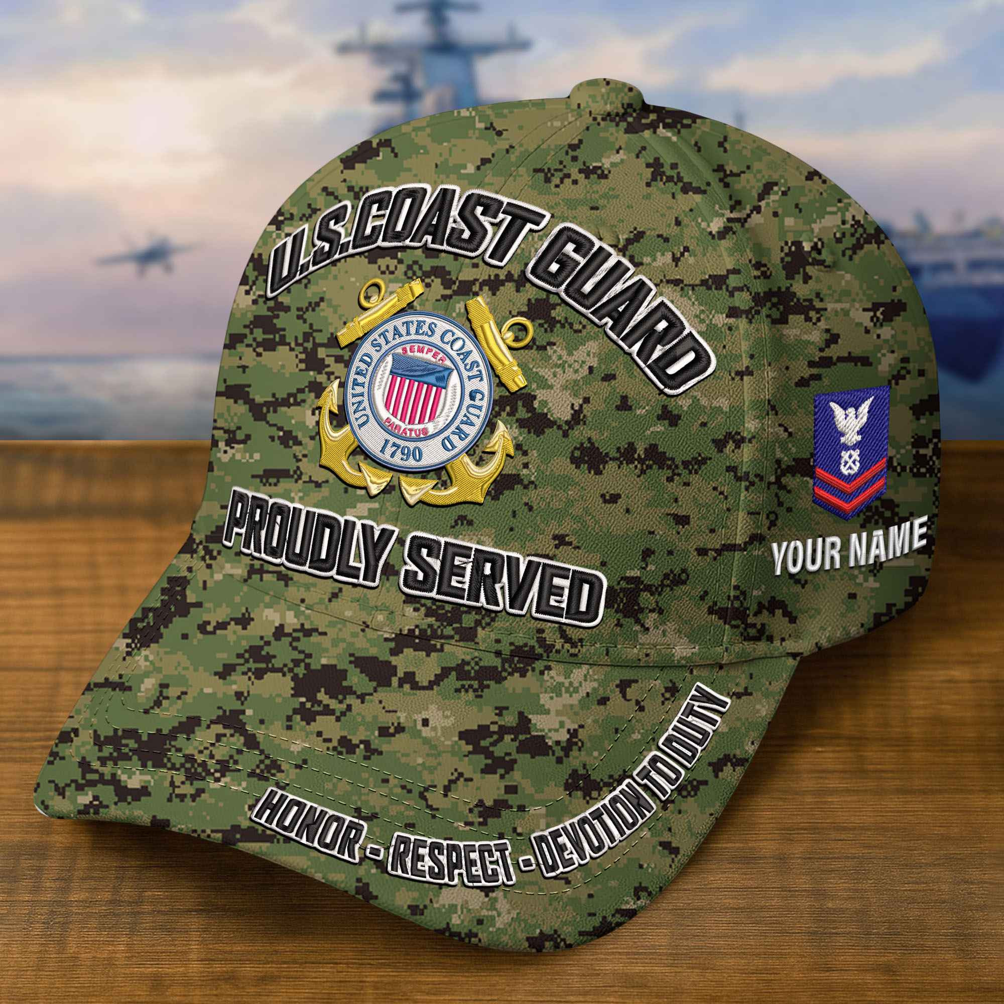 Premium Custom USCG Embroidered Hat VPVC308709, Gifts For Coast Guard Veteran, Gifts On Father’s Day, Veterans Day