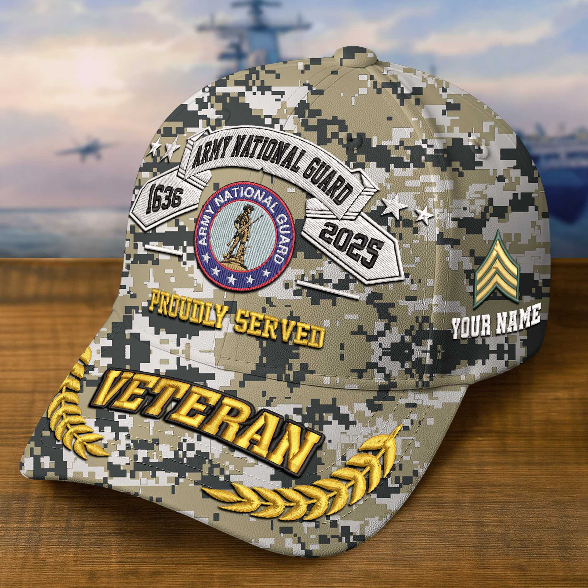 Premium Custom Army National Guard Embroidered Hat VPVC308812, Gifts For Army National Guard Veteran, Gifts On Father’s Day, Veterans Day