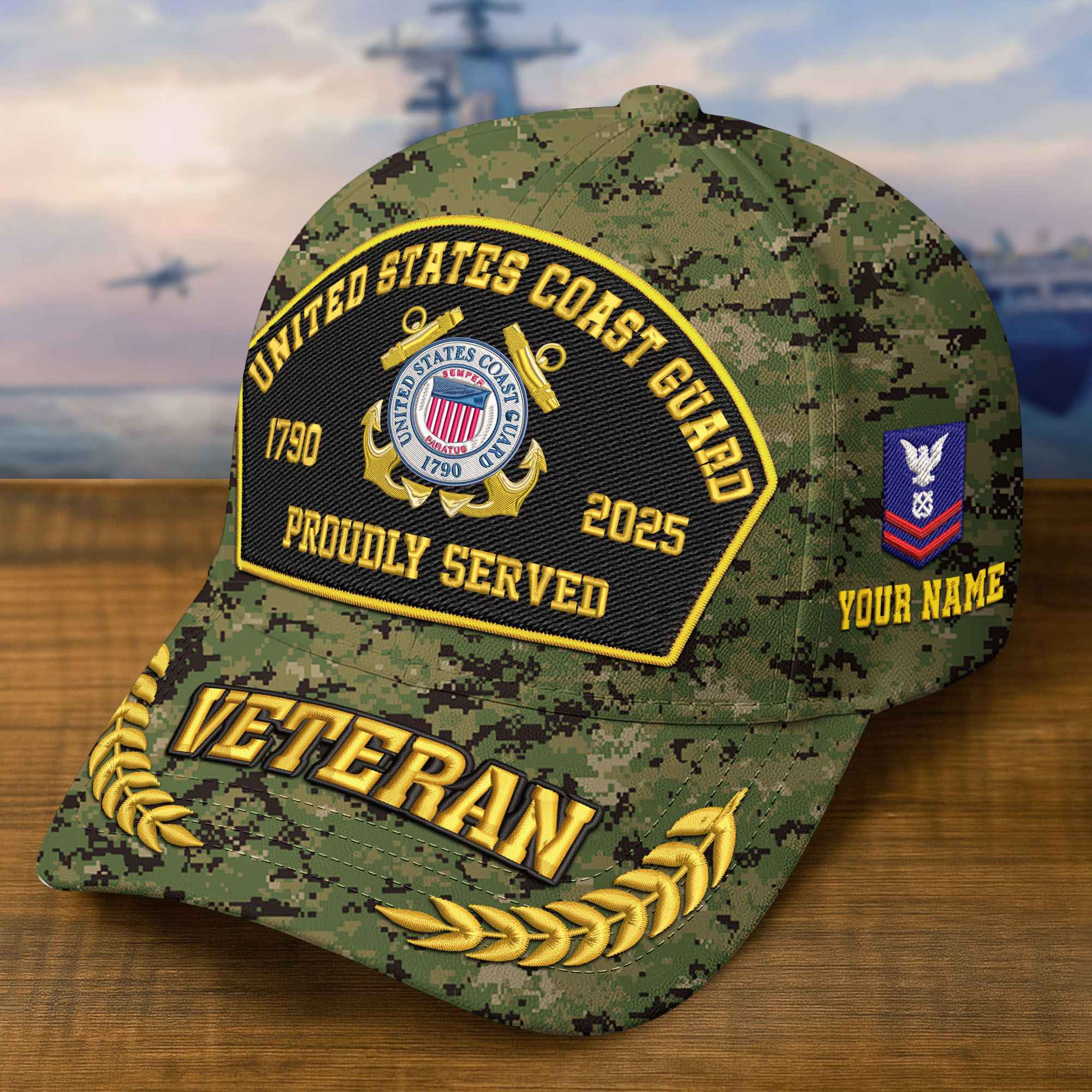 Premium Custom USCG Embroidered Hat VPVC308909, Gifts For Coast Guard Veteran, Gifts On Father’s Day, Veterans Day