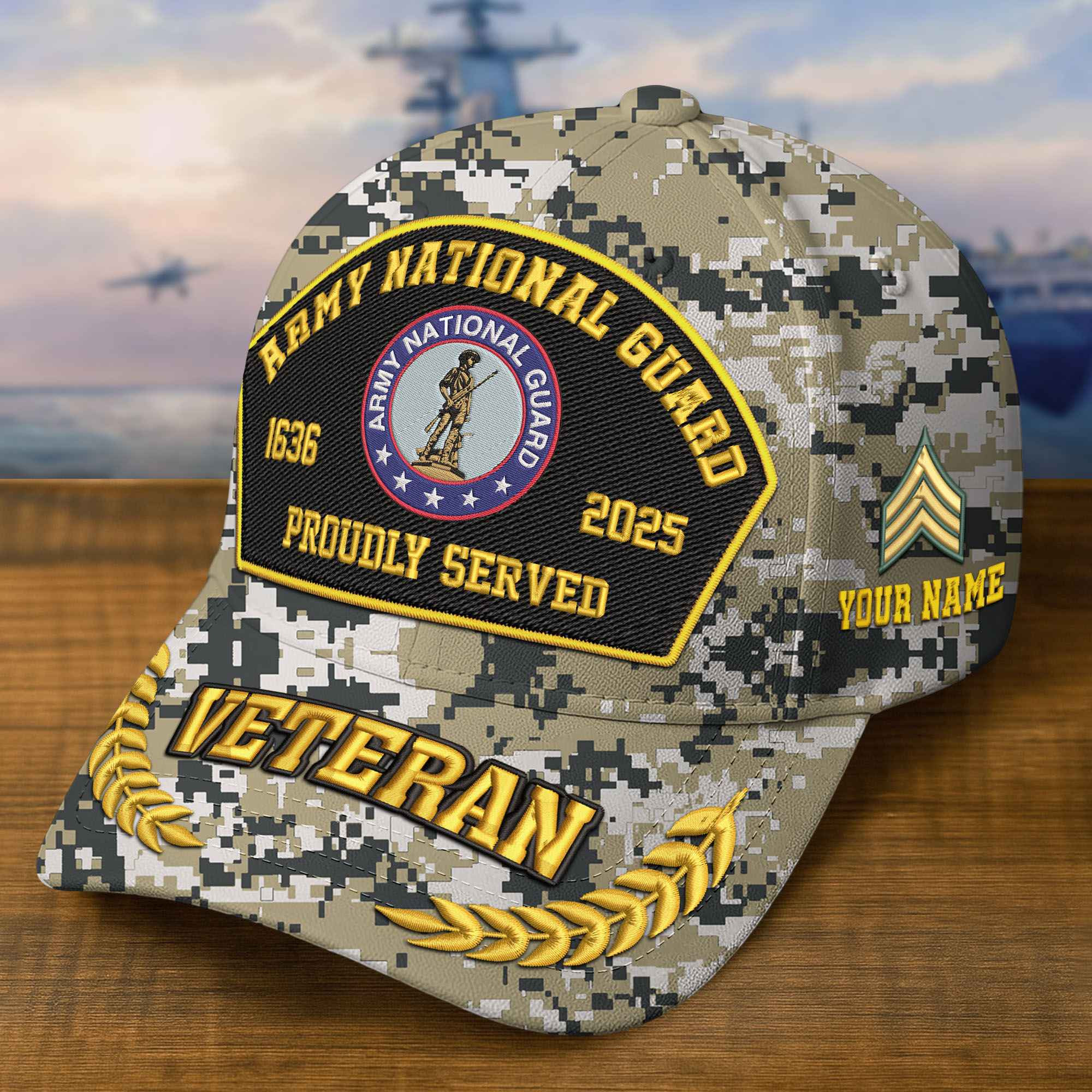 Premium Custom Army National Guard Embroidered Hat VPVC308912, Gifts For Army National Guard Veteran, Gifts On Father’s Day, Veterans Day