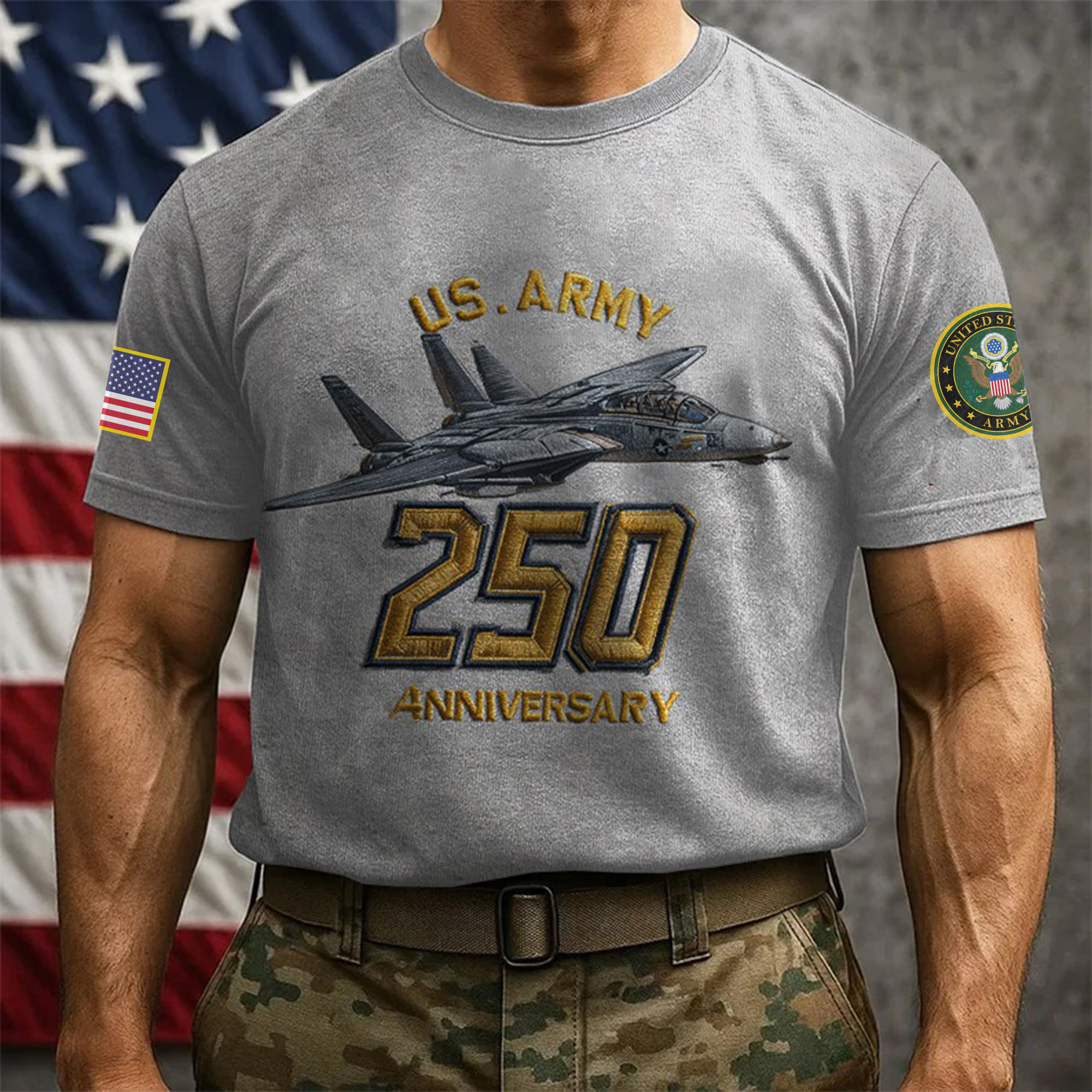 Premium 250th Anniversary Of The Army T-Shirt VPVC930006, Gifts For Army Veteran, Gifts On Father’s Day, Veterans Day