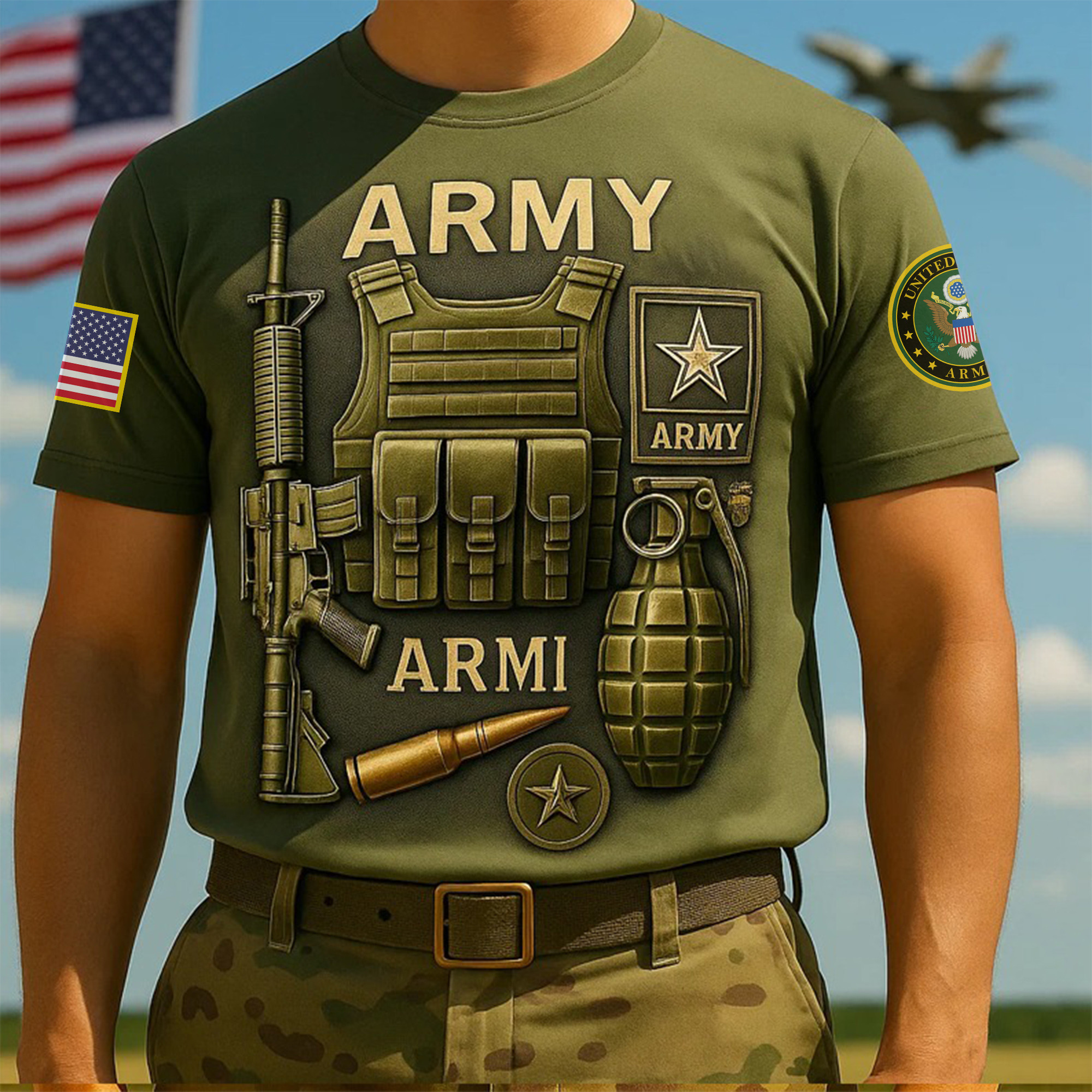 Premium 250th Anniversary Of The Army T-Shirt VPVC930015, Gifts For Army Veteran, Gifts On Father’s Day, Veterans Day