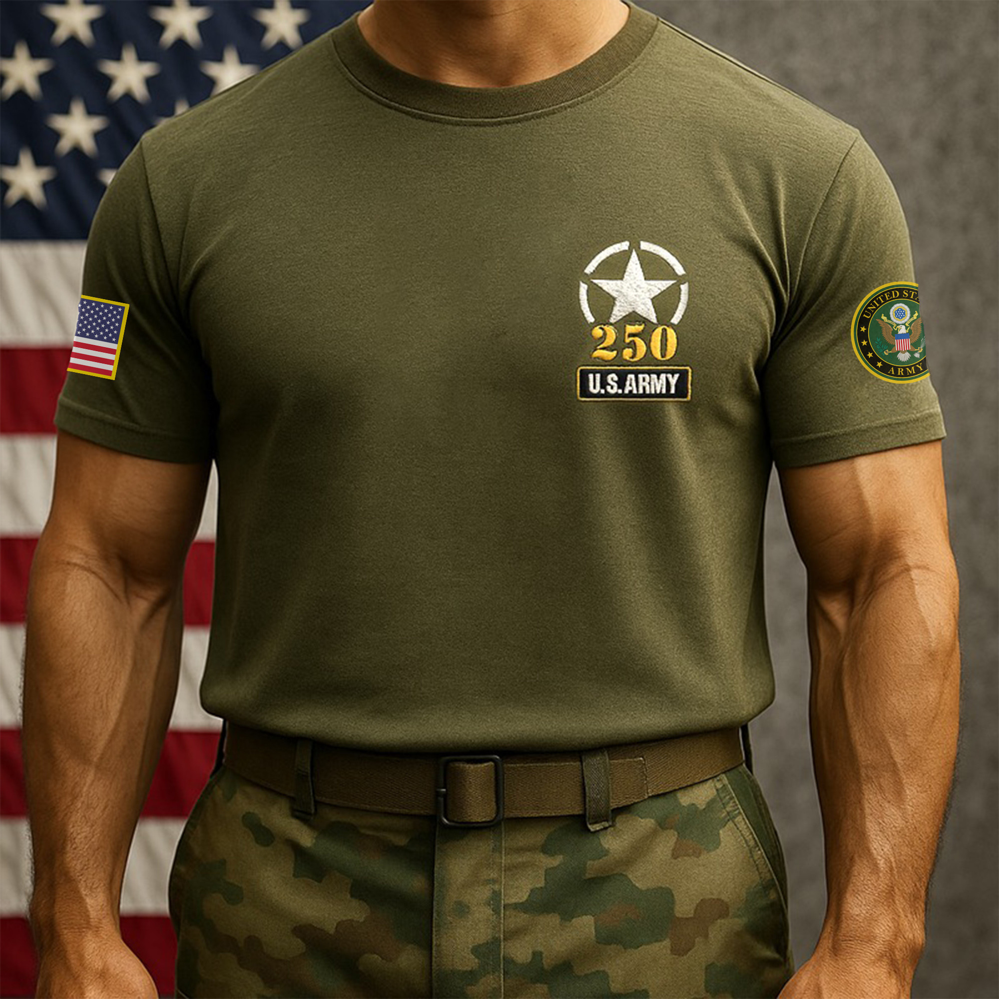 Premium 250th Anniversary Of The Army T-Shirt VPVC930022, Gifts For Army Veteran, Gifts On Father’s Day, Veterans Day