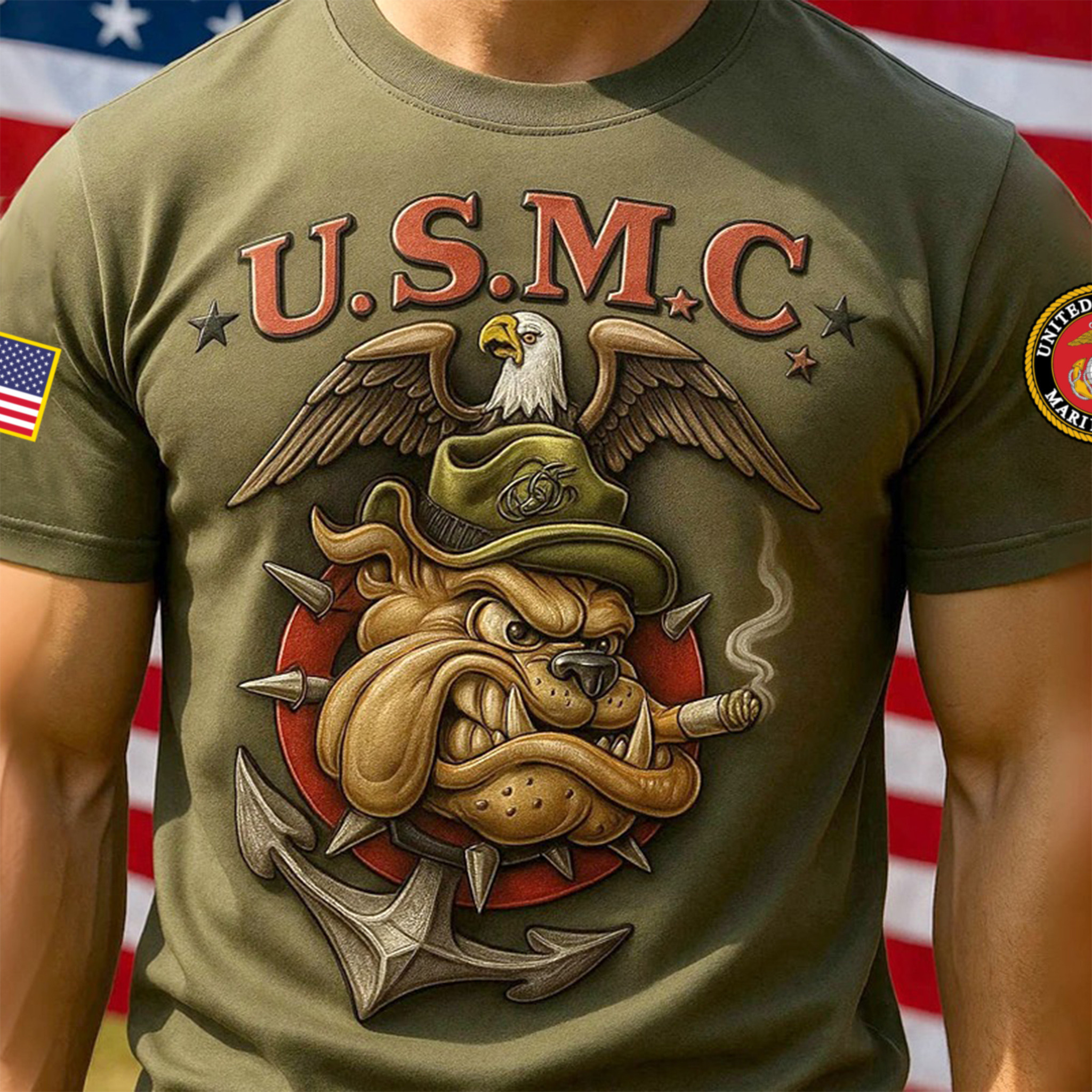 Premium USMC T-Shirt VPVC930031, 250th Anniversary Marine Corps Shirt, Gifts For Marine Veteran, Gifts On Father’s Day, Veterans Day