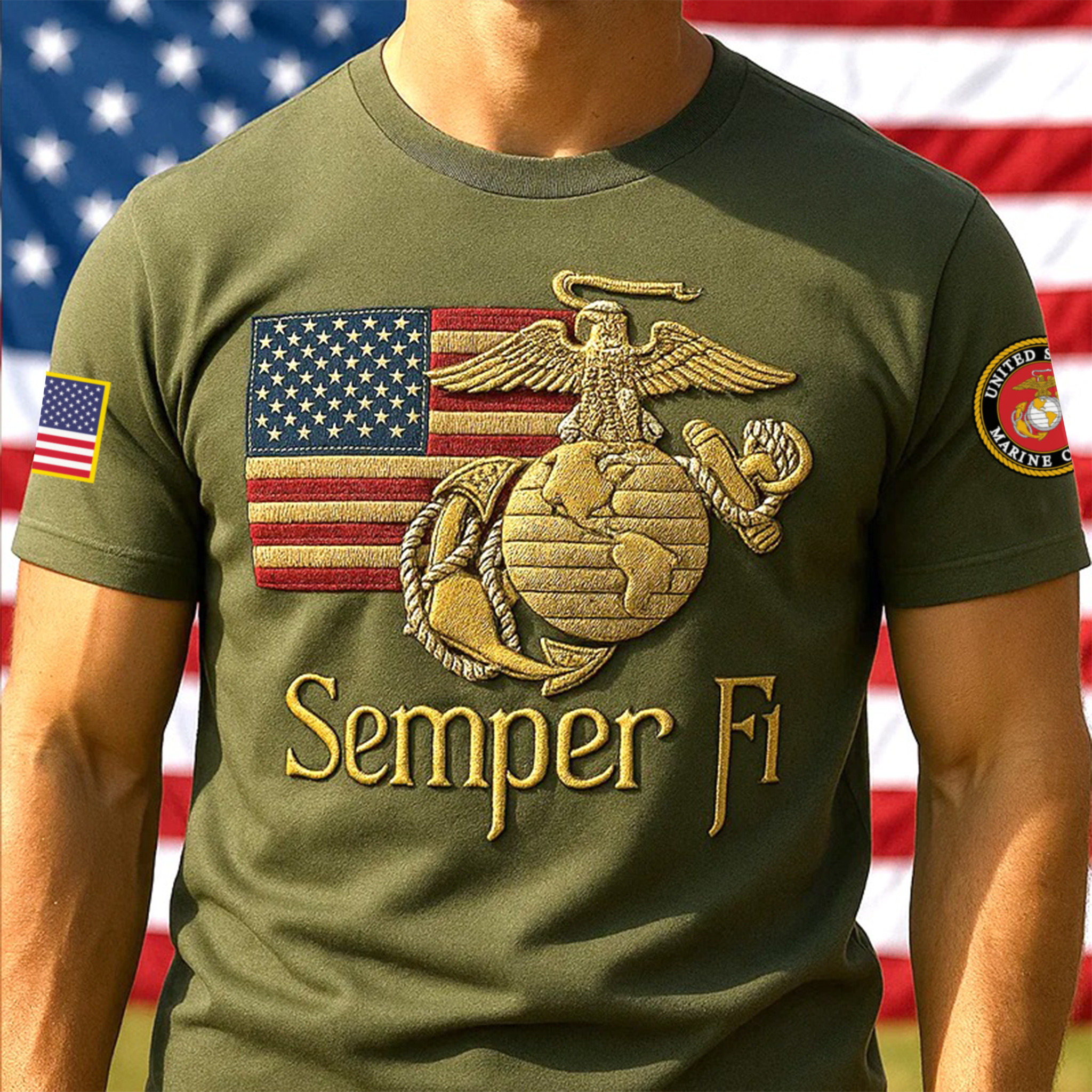 Premium USMC T-Shirt VPVC930032, 250th Anniversary Marine Corps Shirt, Gifts For Marine Veteran, Gifts On Father’s Day, Veterans Day