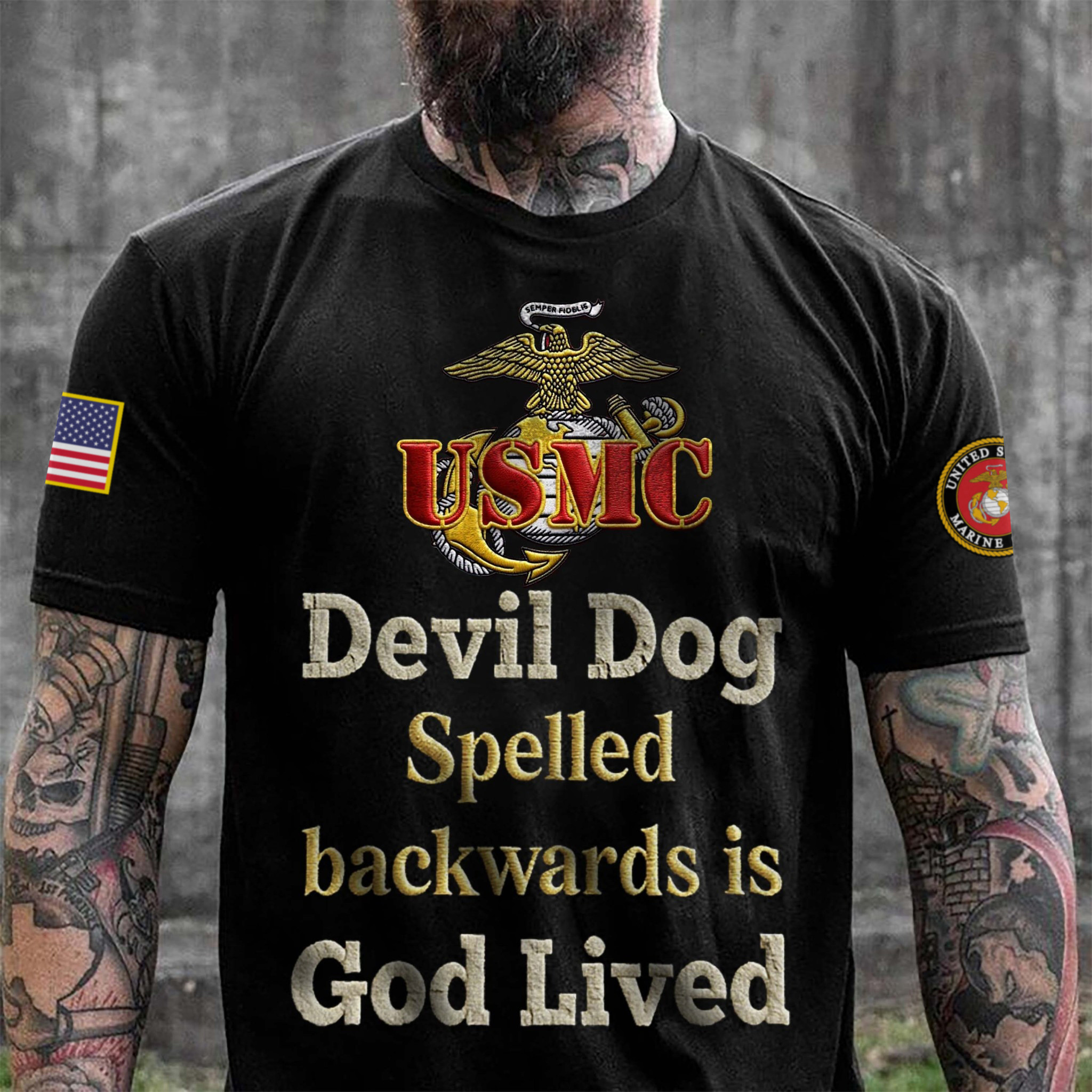 Premium USMC T-Shirt VPVC930035, 250th Anniversary Marine Corps Shirt, Gifts For Marine Veteran, Gifts On Father’s Day, Veterans Day