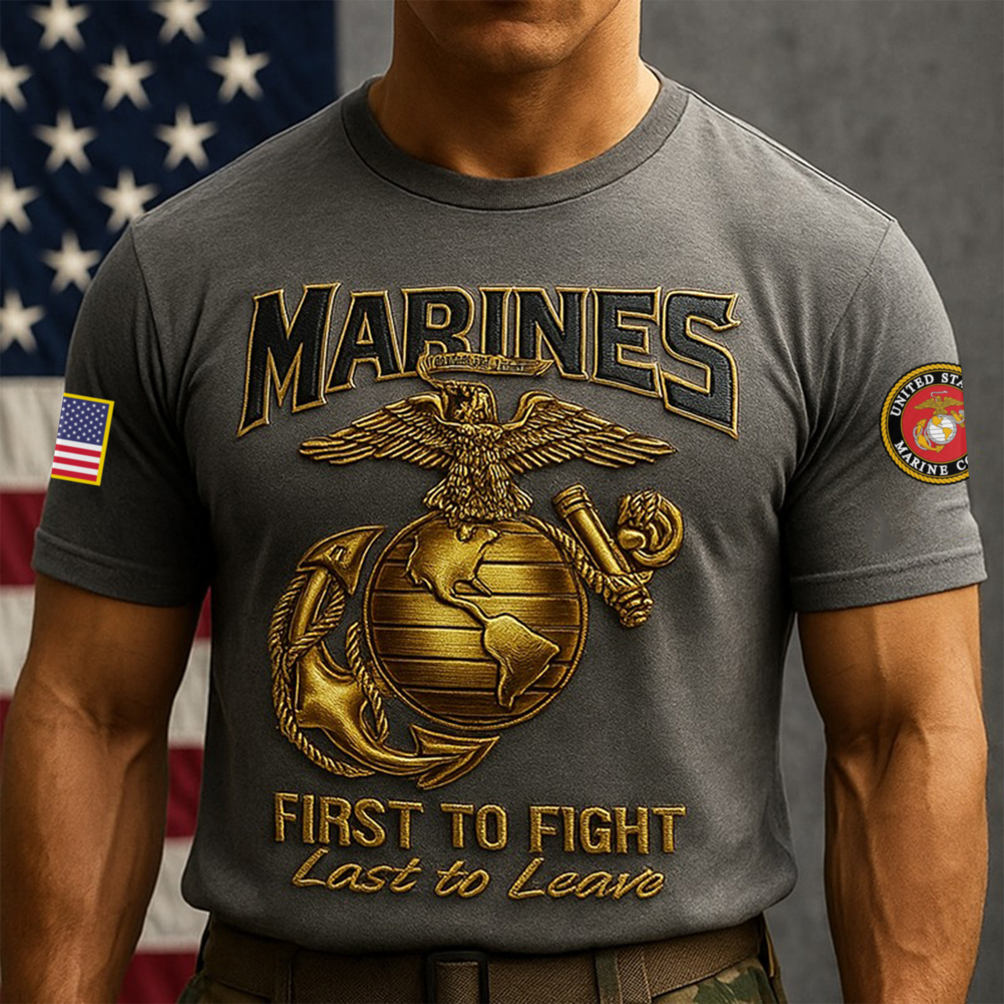 Premium USMC T-Shirt VPVC930062, 250th Anniversary Marine Corps Shirt, Gifts For Marine Veteran, Gifts On Father’s Day, Veterans Day