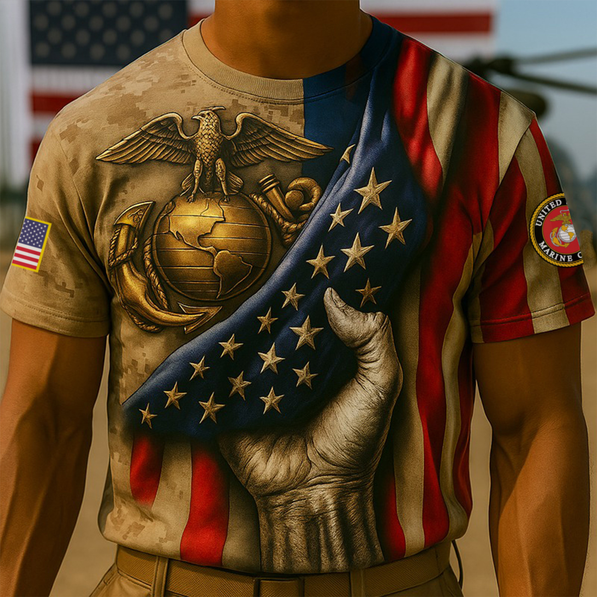 Premium USMC T-Shirt VPVC930063, 250th Anniversary Marine Corps Shirt, Gifts For Marine Veteran, Gifts On Father’s Day, Veterans Day