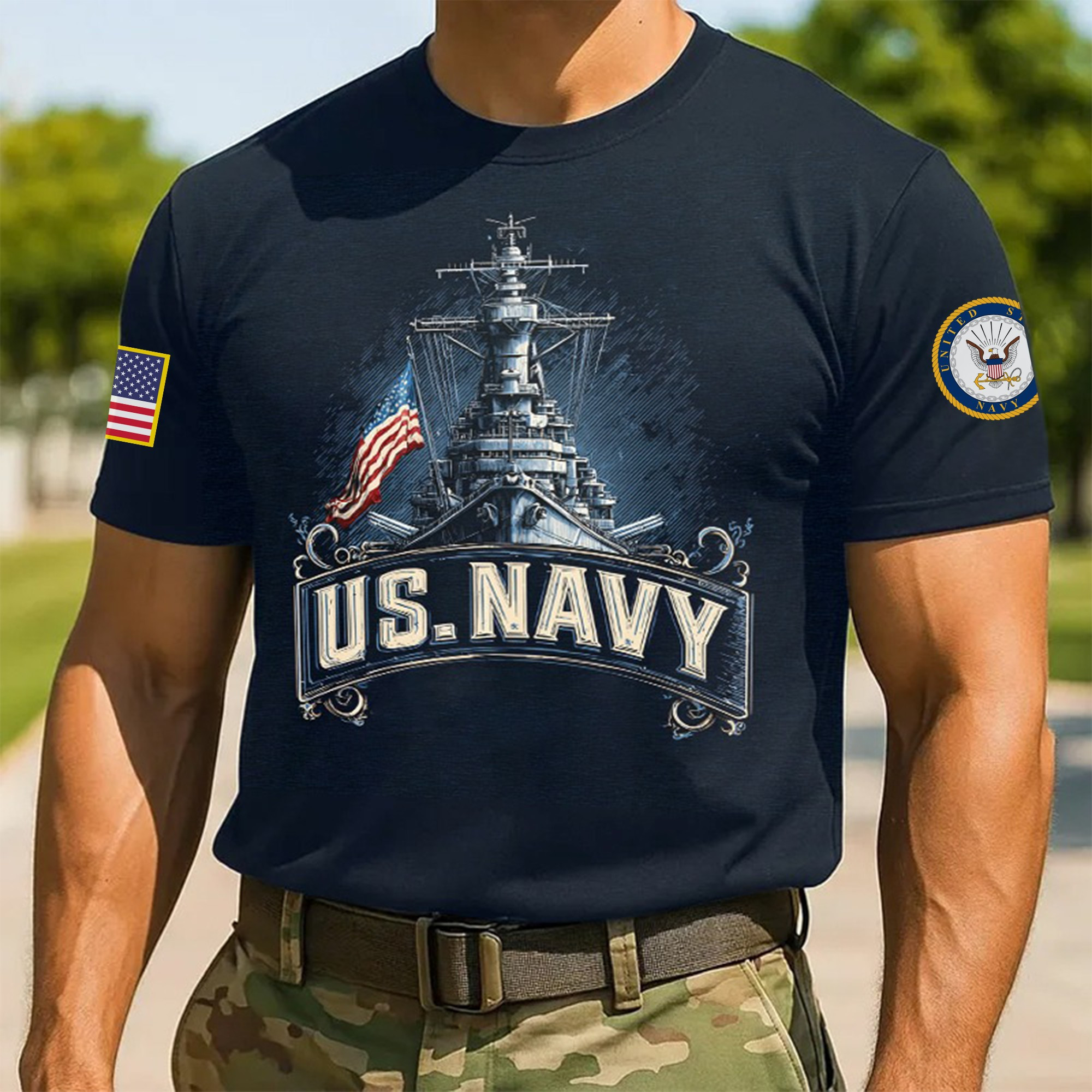 Premium US Navy T-Shirt VPVC930071, 250th Anniversary Navy Shirt, Gifts For Navy Veteran, Gifts On Father’s Day, Veterans Day