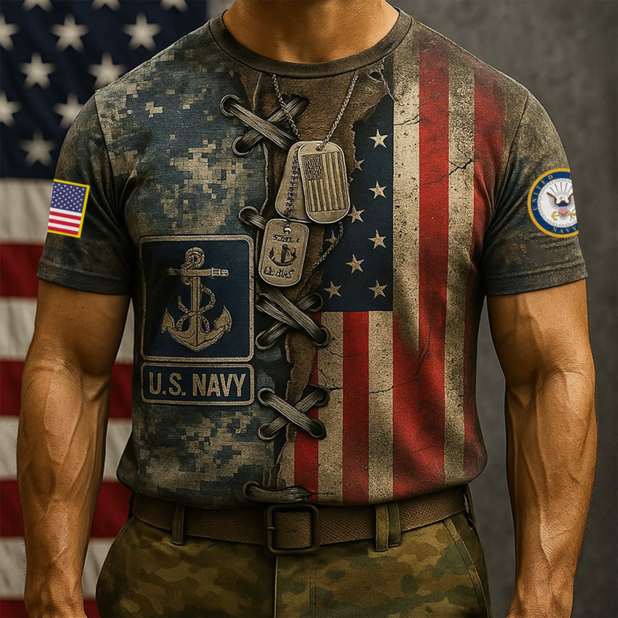 Premium US Navy T-Shirt VPVC930074, 250th Anniversary Navy Shirt, Gifts For Navy Veteran, Gifts On Father’s Day, Veterans Day