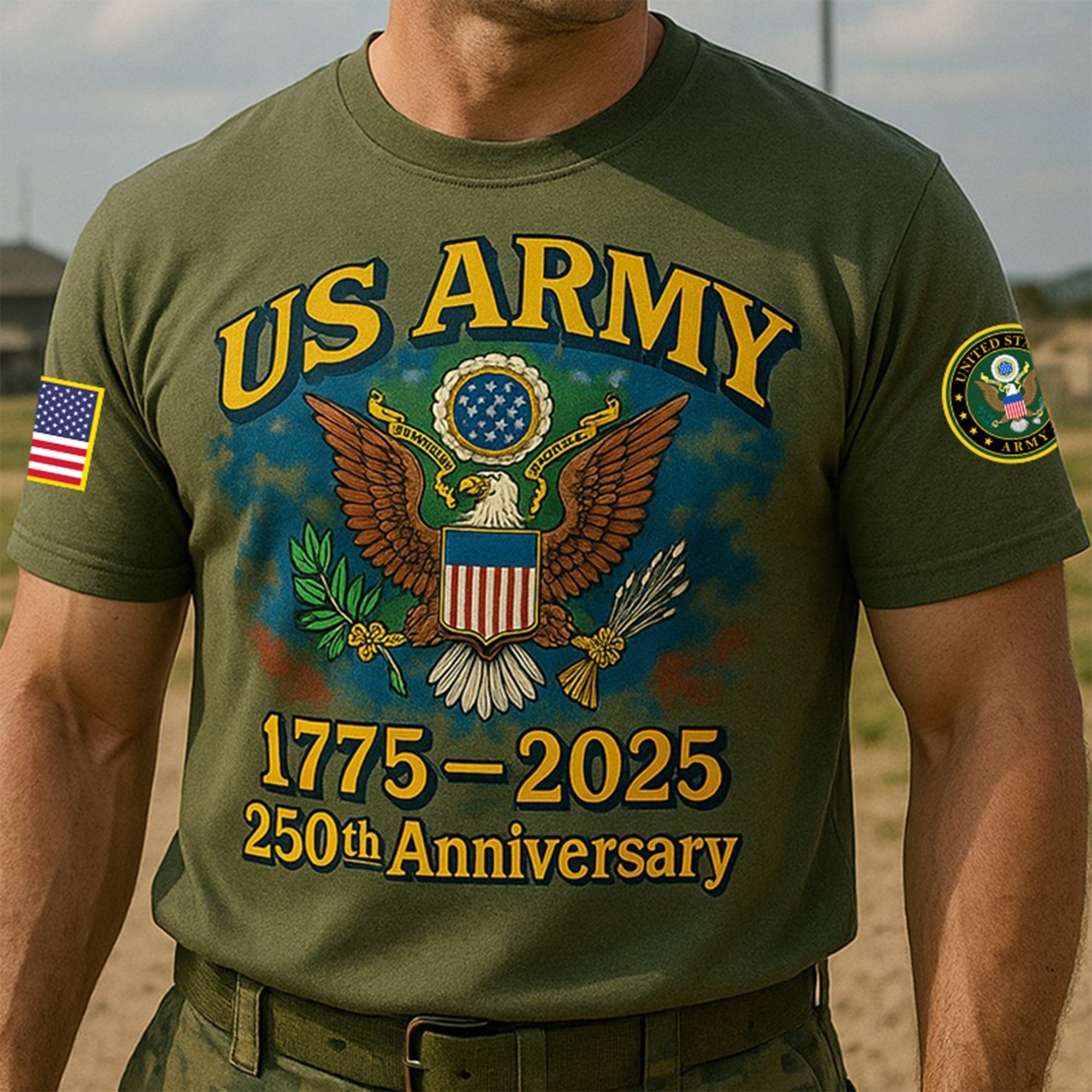 Premium 250th Anniversary Of The Army T-Shirt VPVC930092, Gifts For Army Veteran, Gifts On Father’s Day, Veterans Day