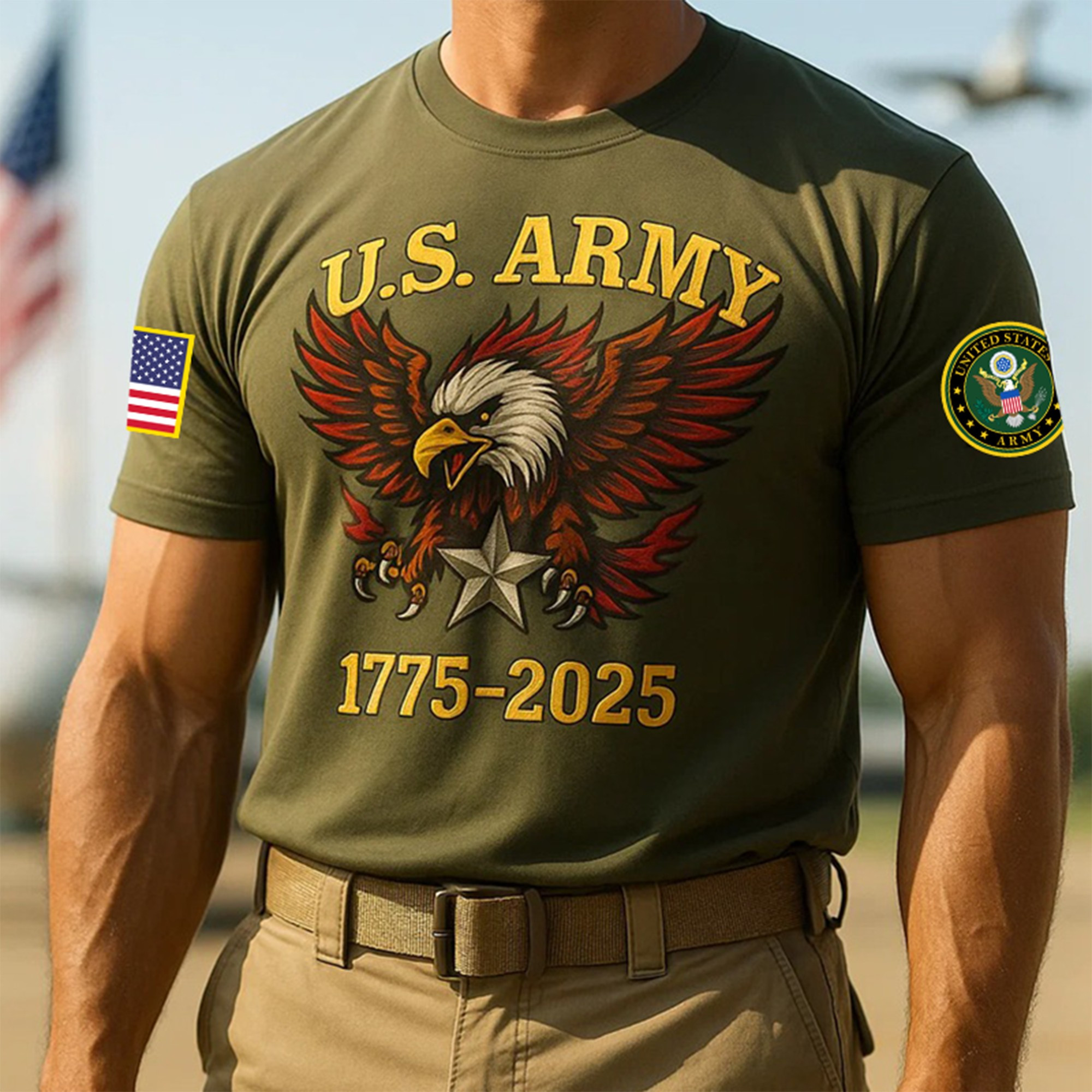 Premium 250th Anniversary Of The Army T-Shirt VPVC930097, Gifts For Army Veteran, Gifts On Father’s Day, Veterans Day