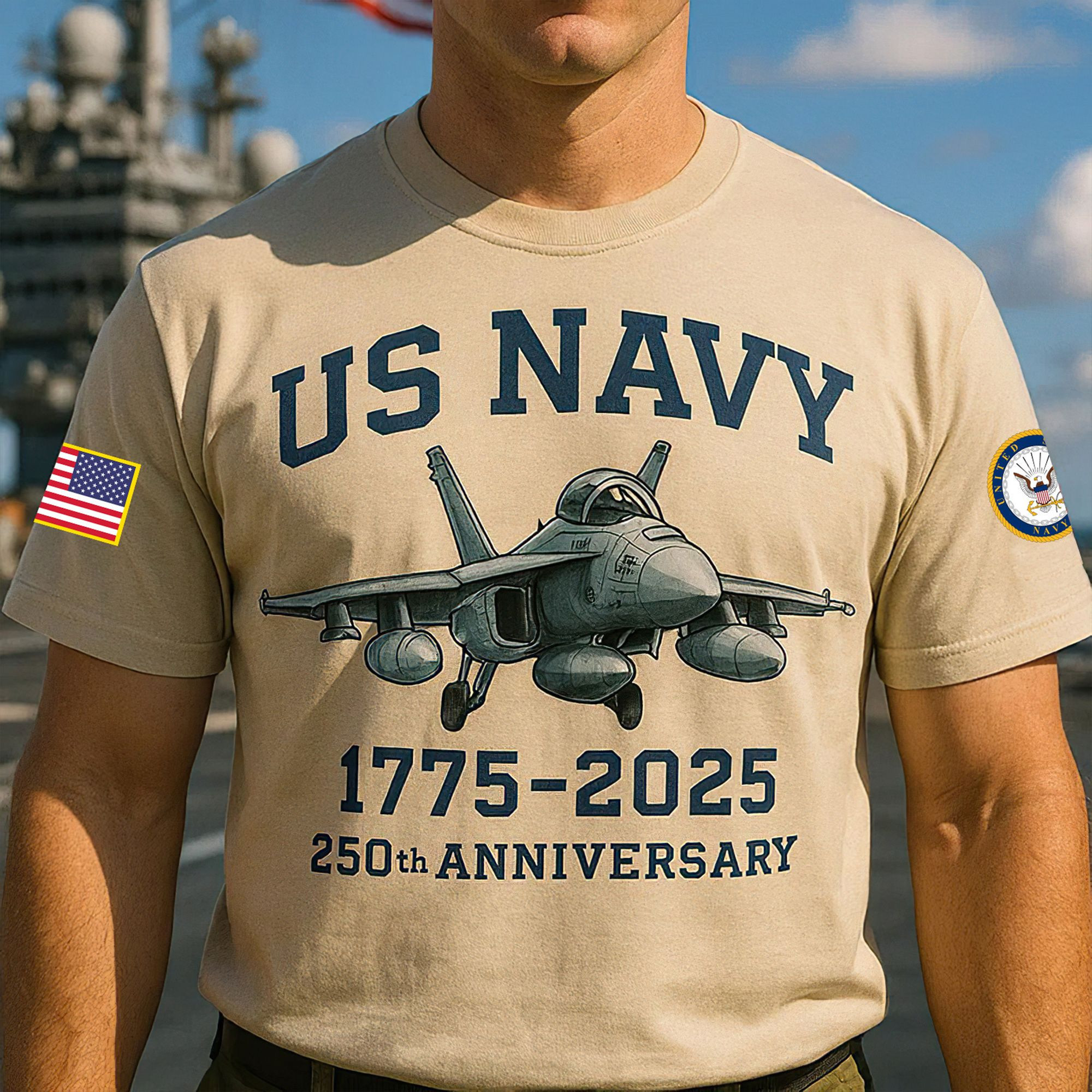 Premium US Navy T-Shirt VPVC930119, 250th Anniversary Navy Shirt, Gifts For Navy Veteran, Gifts On Father’s Day, Veterans Day