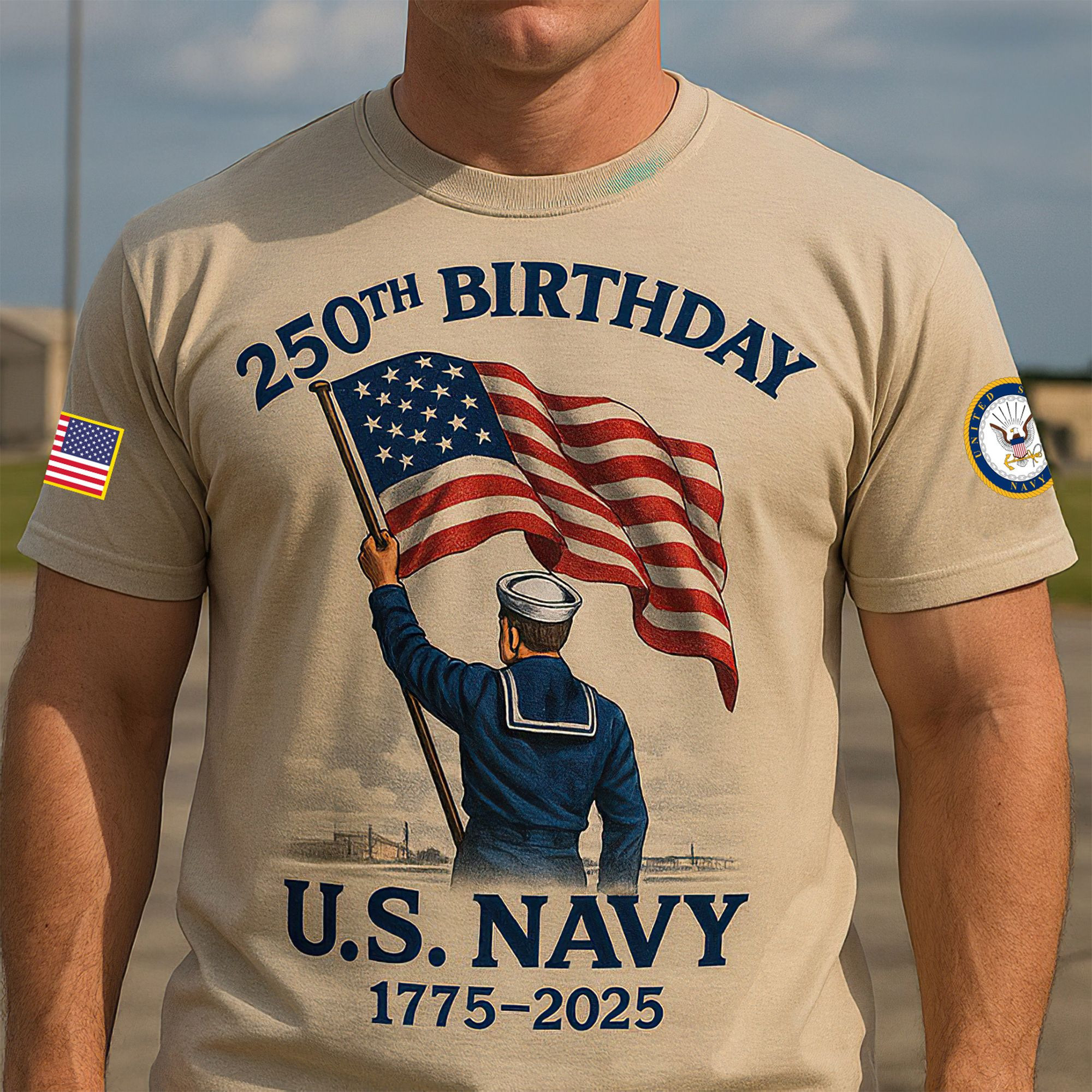 Premium US Navy T-Shirt VPVC930122, 250th Anniversary Navy Shirt, Gifts For Navy Veteran, Gifts On Father’s Day, Veterans Day