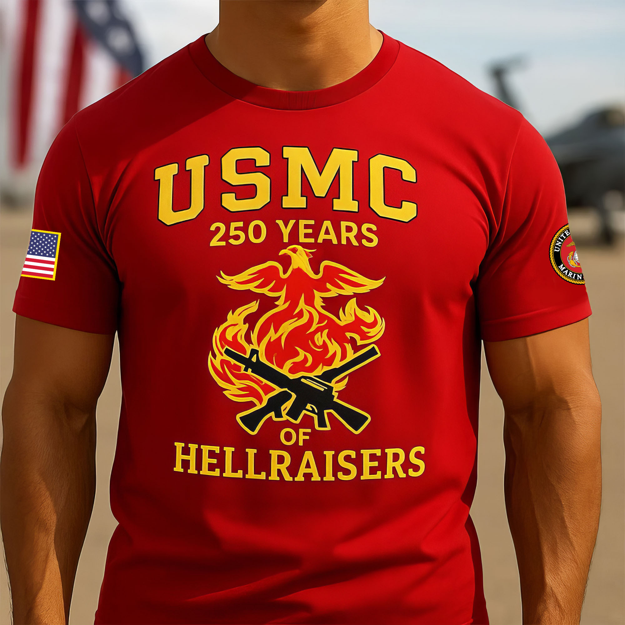 Premium USMC T-Shirt VPVC930135, 250th Anniversary Marine Corps Shirt, Gifts For Marine Veteran, Gifts On Father’s Day, Veterans Day
