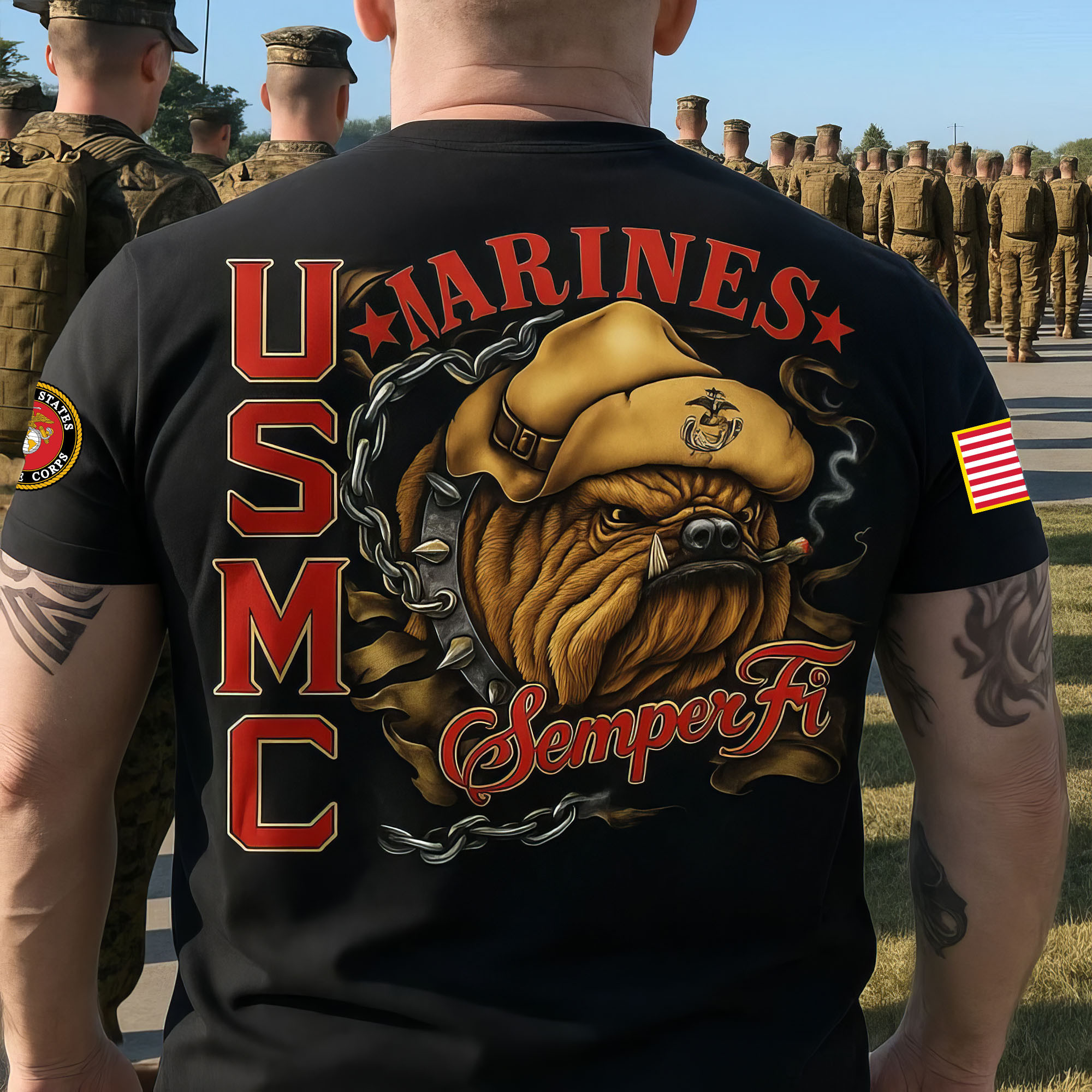 Premium USMC T-Shirt VPVC930145, 250th Anniversary Marine Corps Shirt, Gifts For Marine Veteran, Gifts On Father’s Day, Veterans Day