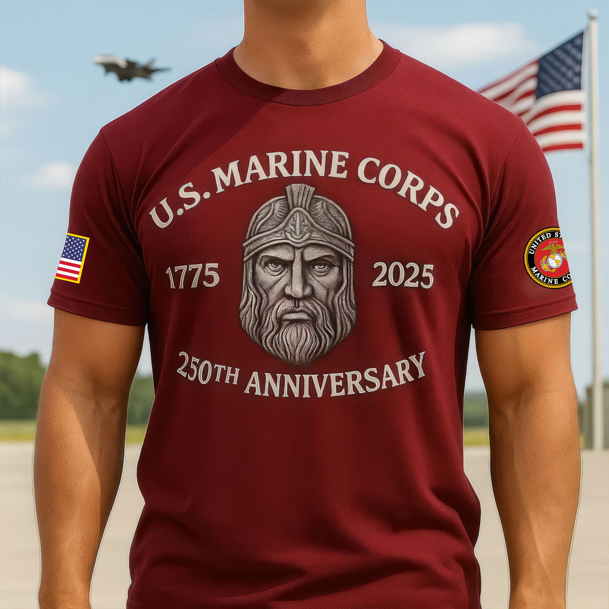 Premium USMC T-Shirt VPVC930151, 250th Anniversary Marine Corps Shirt, Gifts For Marine Veteran, Gifts On Father’s Day, Veterans Day