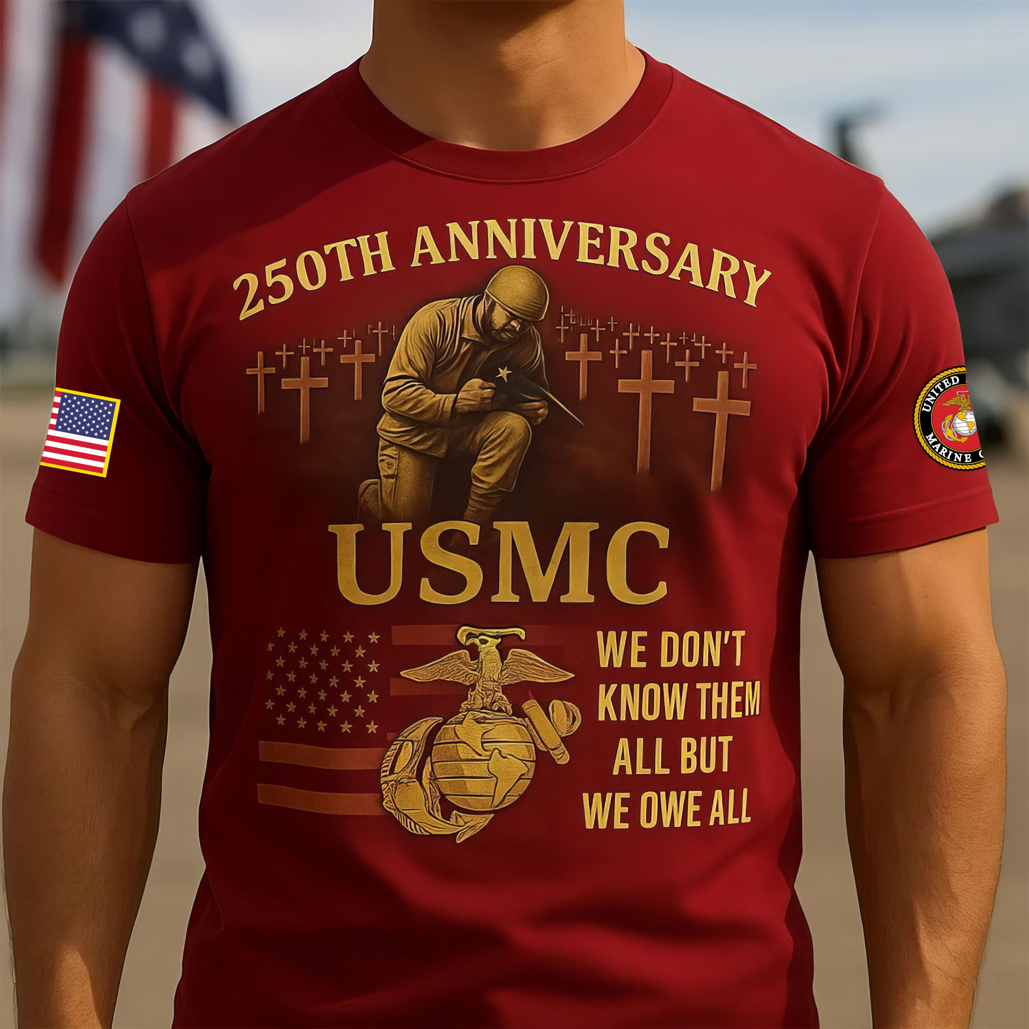 Premium USMC T-Shirt VPVC930158, 250th Anniversary Marine Corps Shirt, Gifts For Marine Veteran, Gifts On Father’s Day, Veterans Day