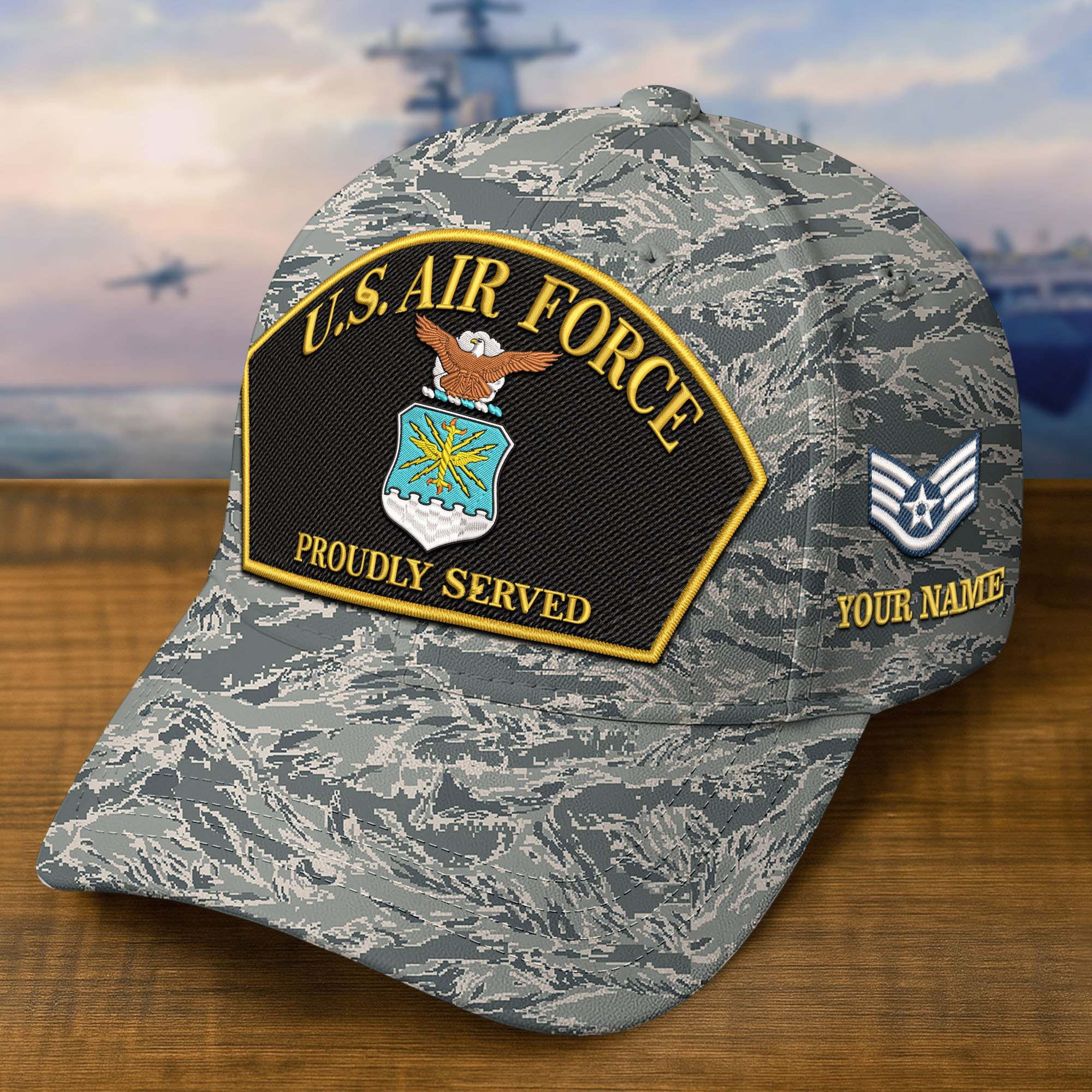 Premium Custom USAF Embroidered Hat VPVC309008, Gifts For Air Force Veteran, Gifts On Father’s Day, Veterans Day