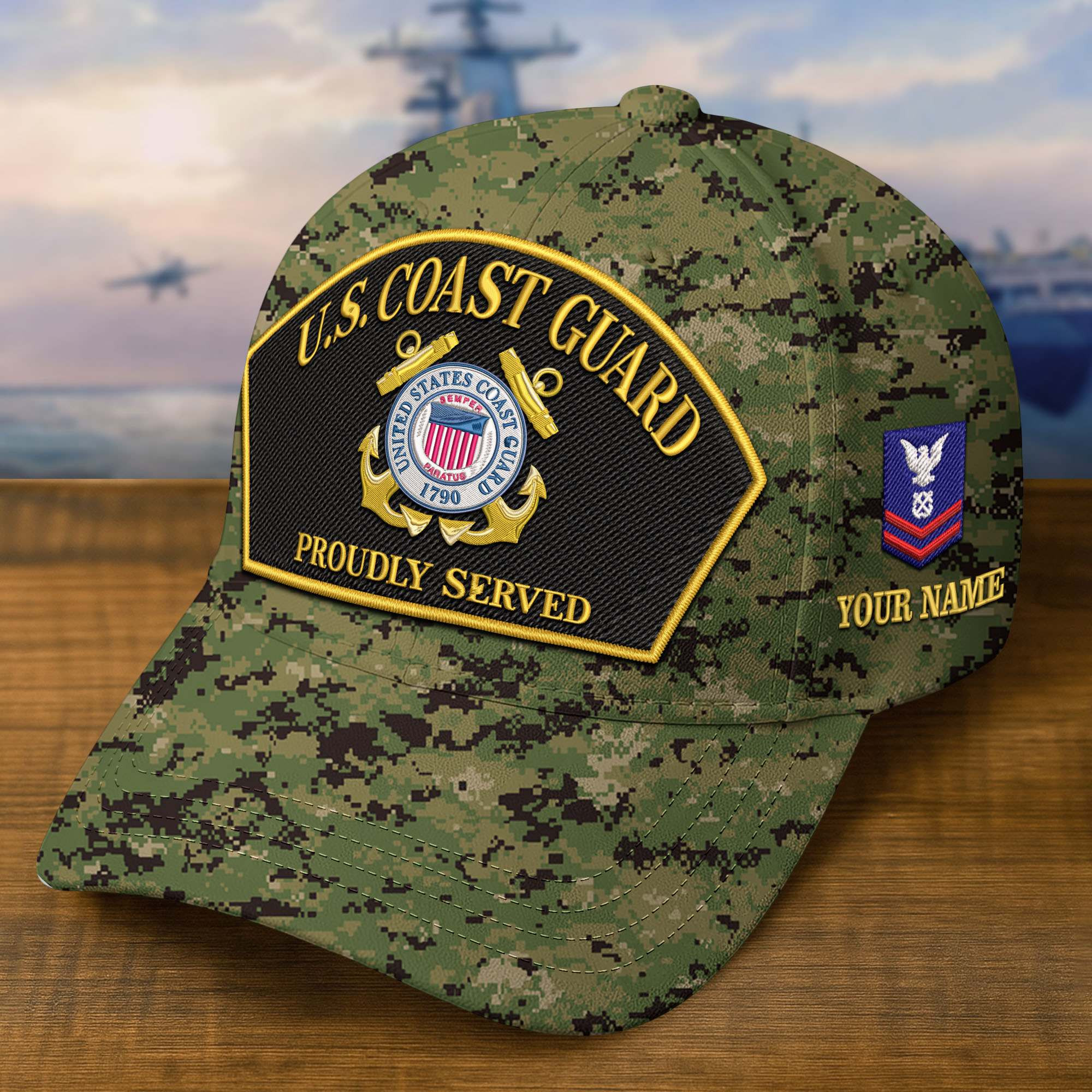 Premium Custom USCG Embroidered Hat VPVC309009, Gifts For Coast Guard Veteran, Gifts On Father’s Day, Veterans Day
