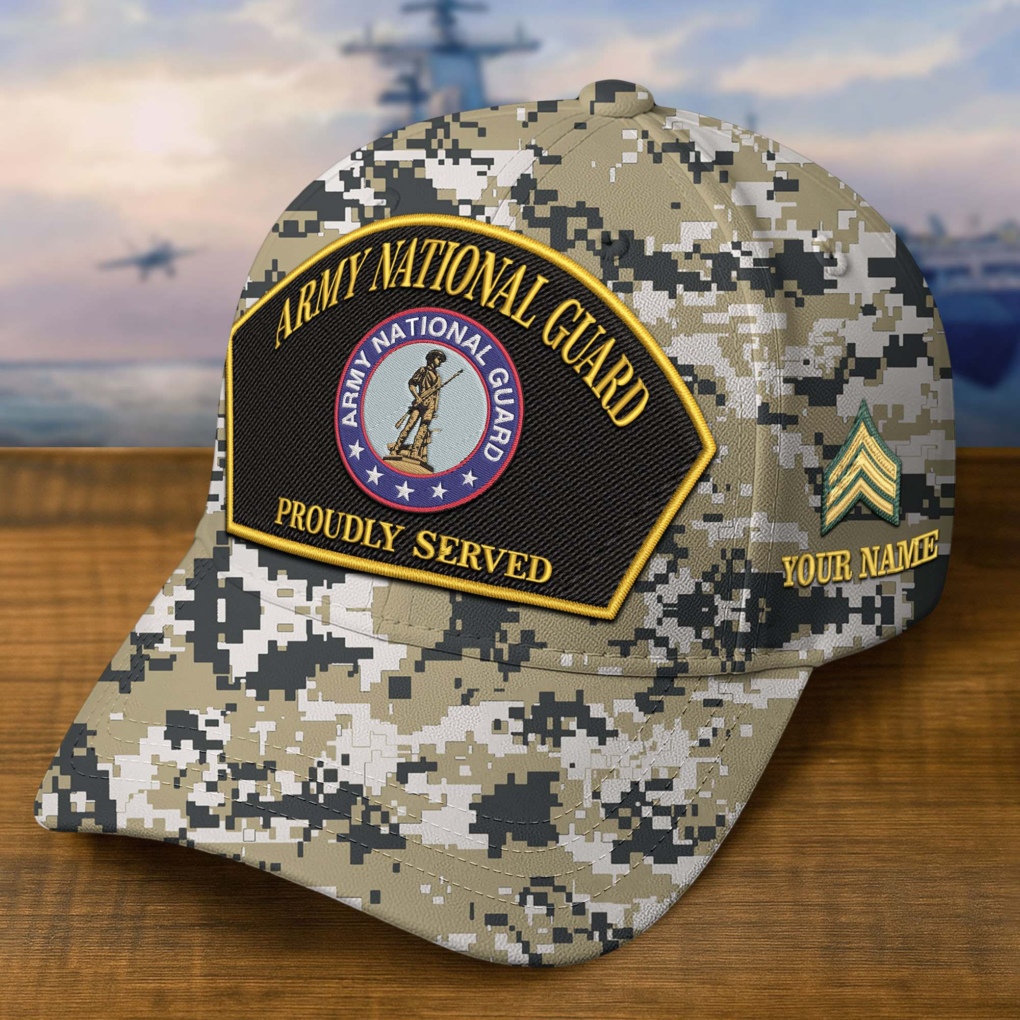 Premium Custom Army National Guard Embroidered Hat VPVC309012, Gifts For Army National Guard Veteran, Gifts On Father’s Day, Veterans Day
