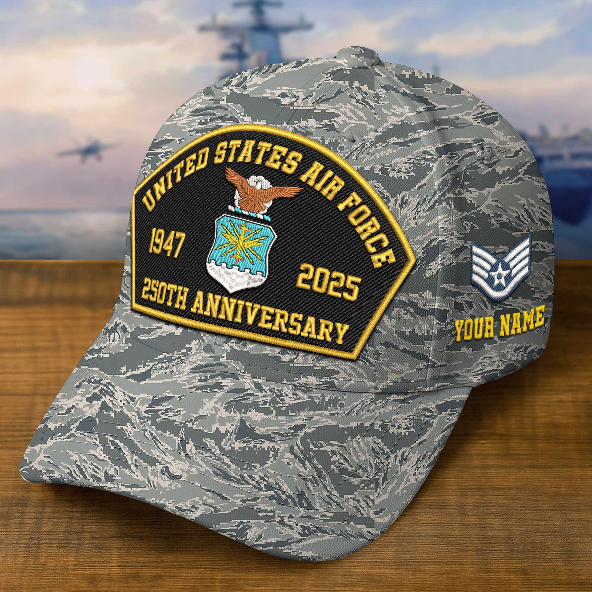 Premium Custom USAF Embroidered Hat VPVC309108, Gifts For Air Force Veteran, Gifts On Father’s Day, Veterans Day