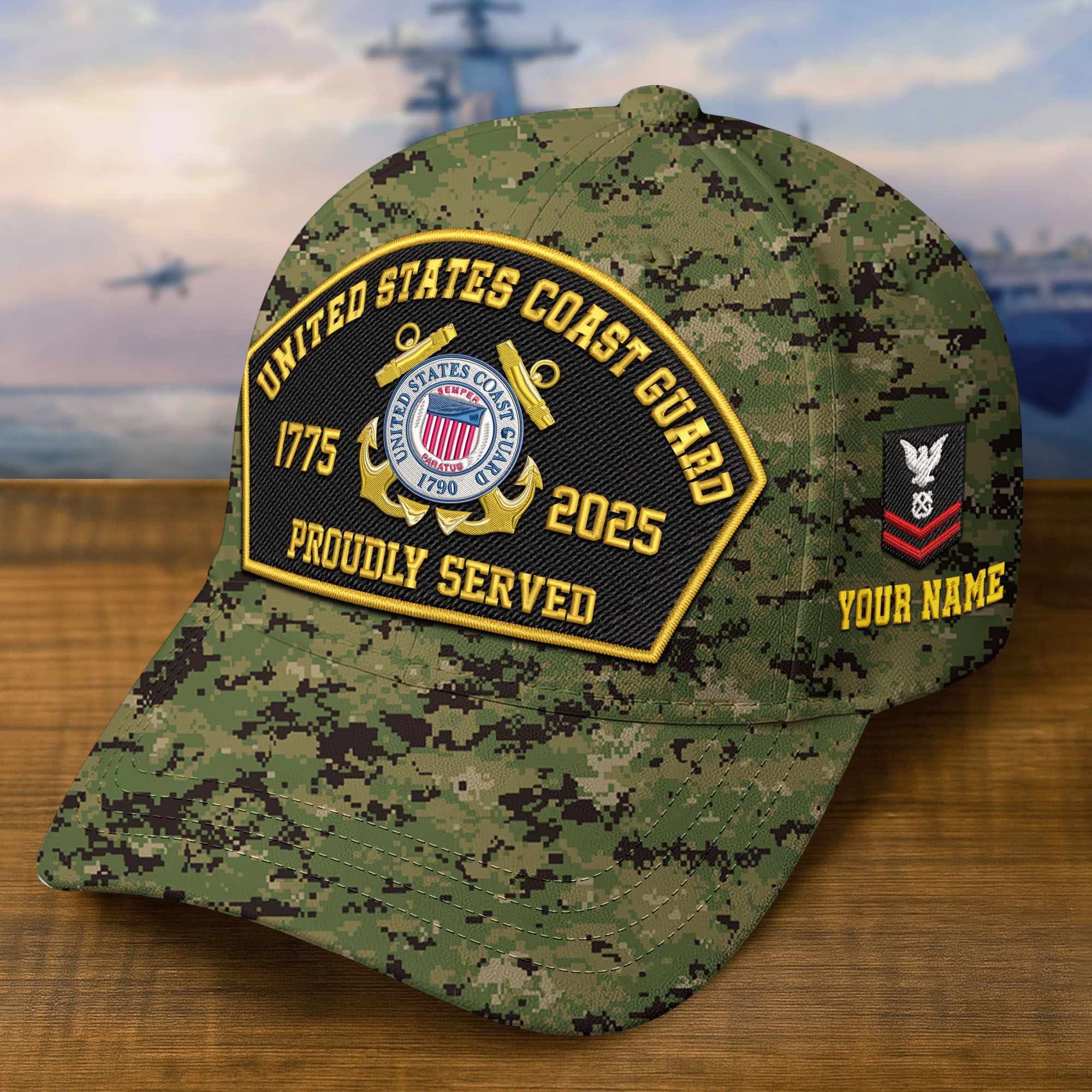 Premium Custom USCG Embroidered Hat VPVC309109, Gifts For Coast Guard Veteran, Gifts On Father’s Day, Veterans Day