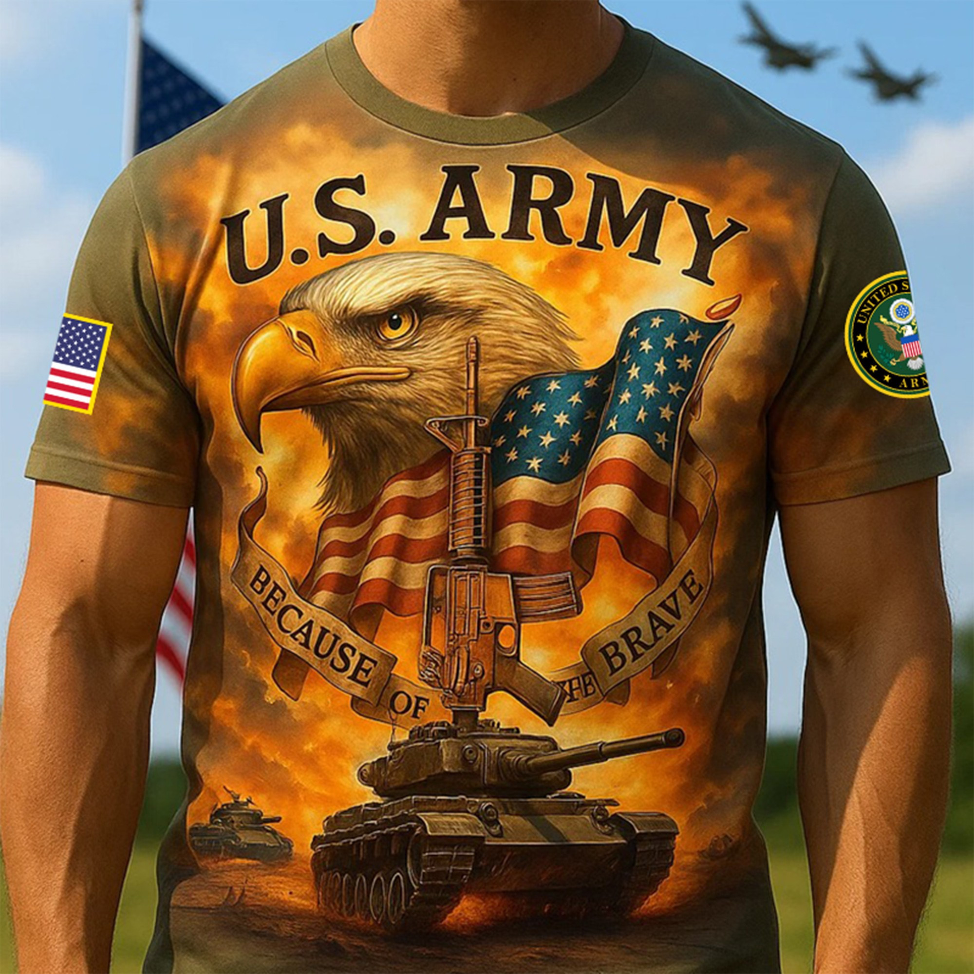 Premium 250th Anniversary Of The Army T-Shirt VPVC930173, Gifts For Army Veteran, Gifts On Father’s Day, Veterans Day