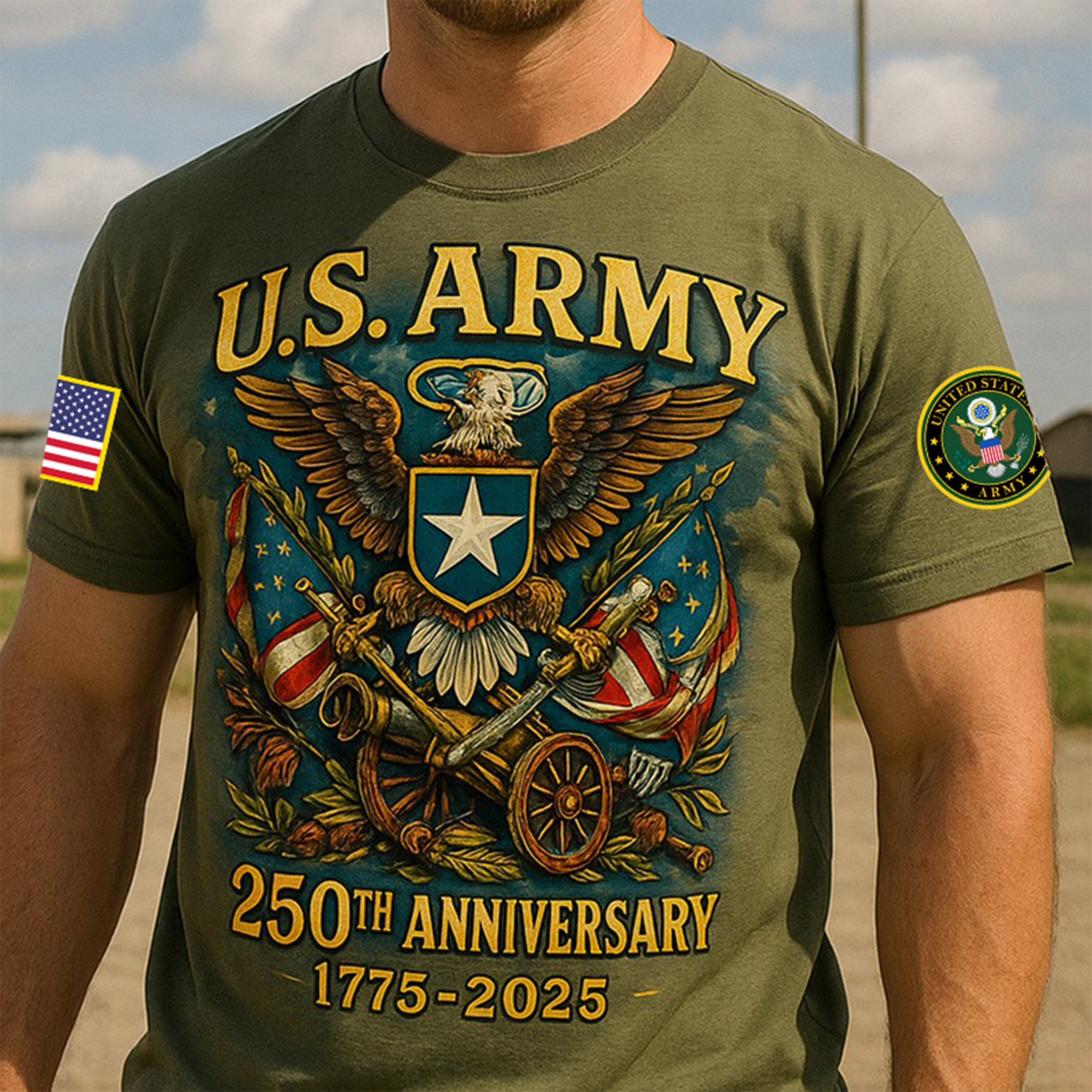 Premium 250th Anniversary Of The Army T-Shirt VPVC930179, Gifts For Army Veteran, Gifts On Father’s Day, Veterans Day