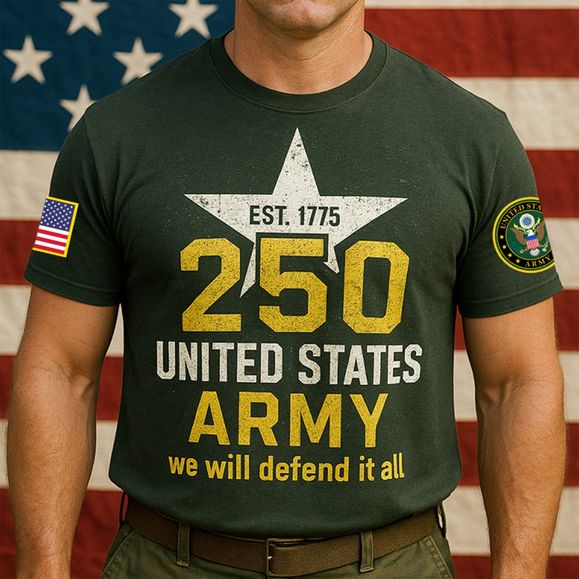 Premium 250th Anniversary Of The Army T-Shirt VPVC930182, Gifts For Army Veteran, Gifts On Father’s Day, Veterans Day