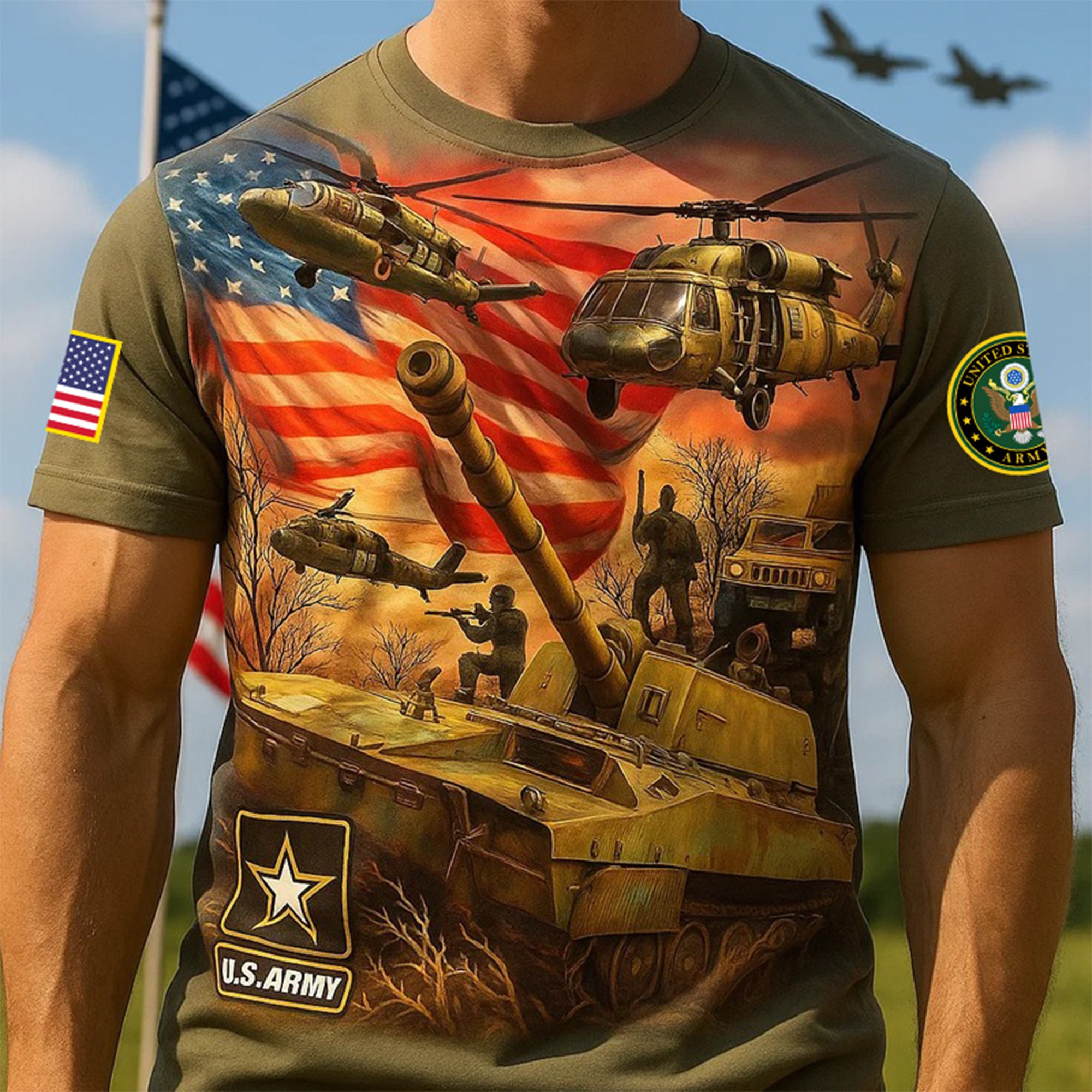 Premium 250th Anniversary Of The Army T-Shirt VPVC930196, Gifts For Army Veteran, Gifts On Father’s Day, Veterans Day