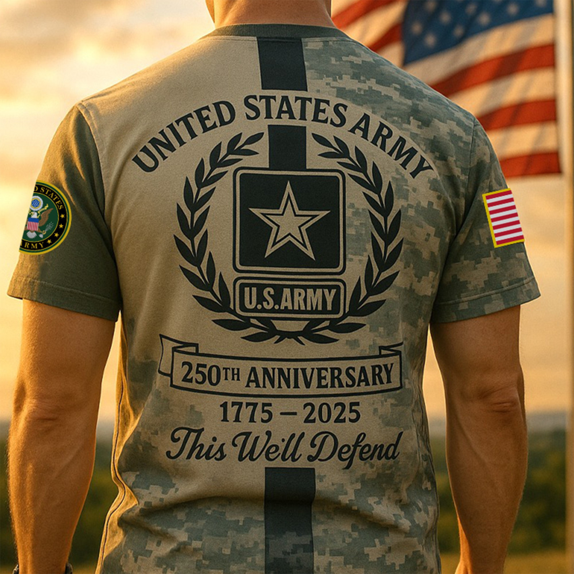 Premium 250th Anniversary Of The Army T-Shirt VPVC930197, Gifts For Army Veteran, Gifts On Father’s Day, Veterans Day