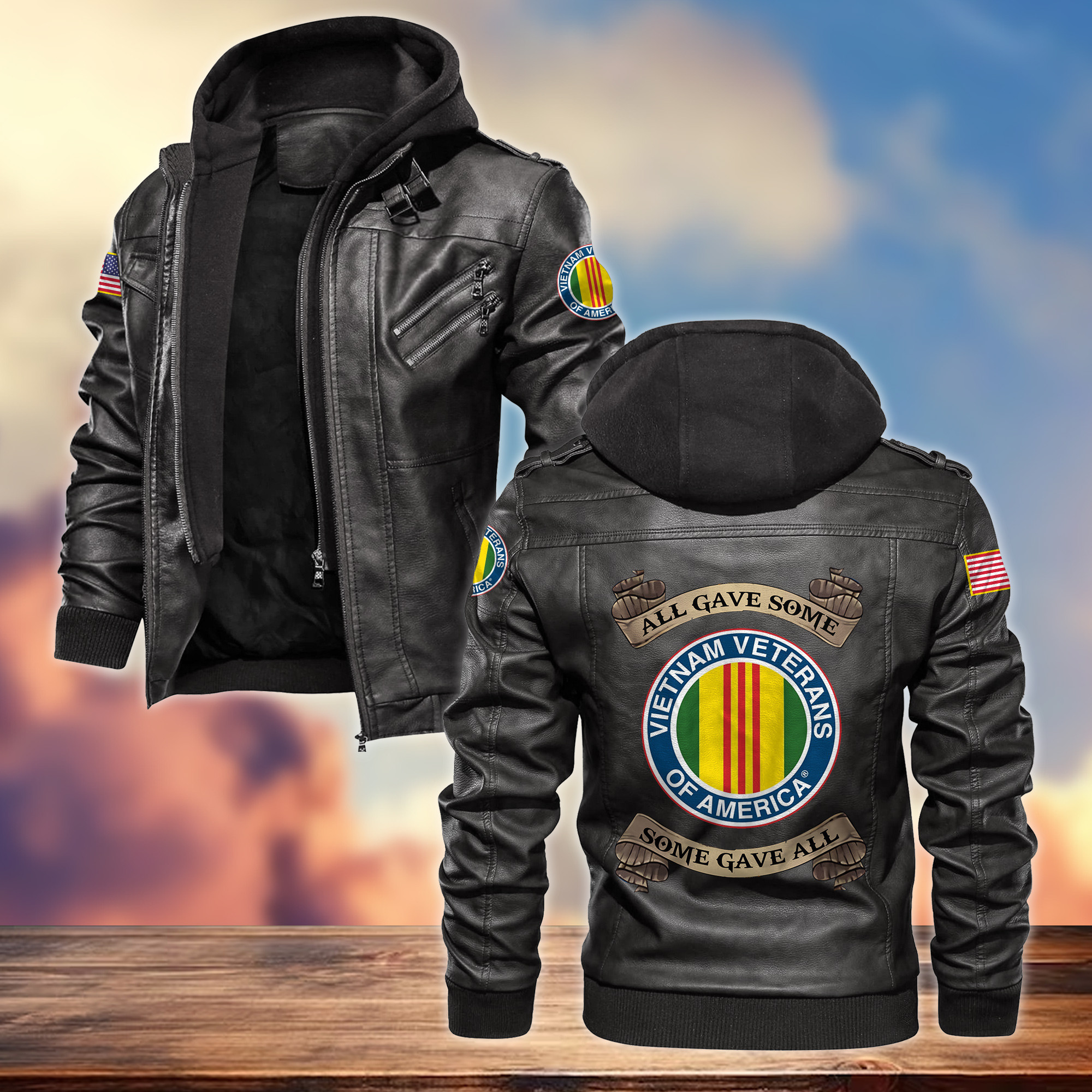 Premium Vietnam Veteran Leather Jacket VPVC701606, Gifts For Vietnam Veteran, Gifts On Father’s Day, Armed Forces Day, Veterans Day